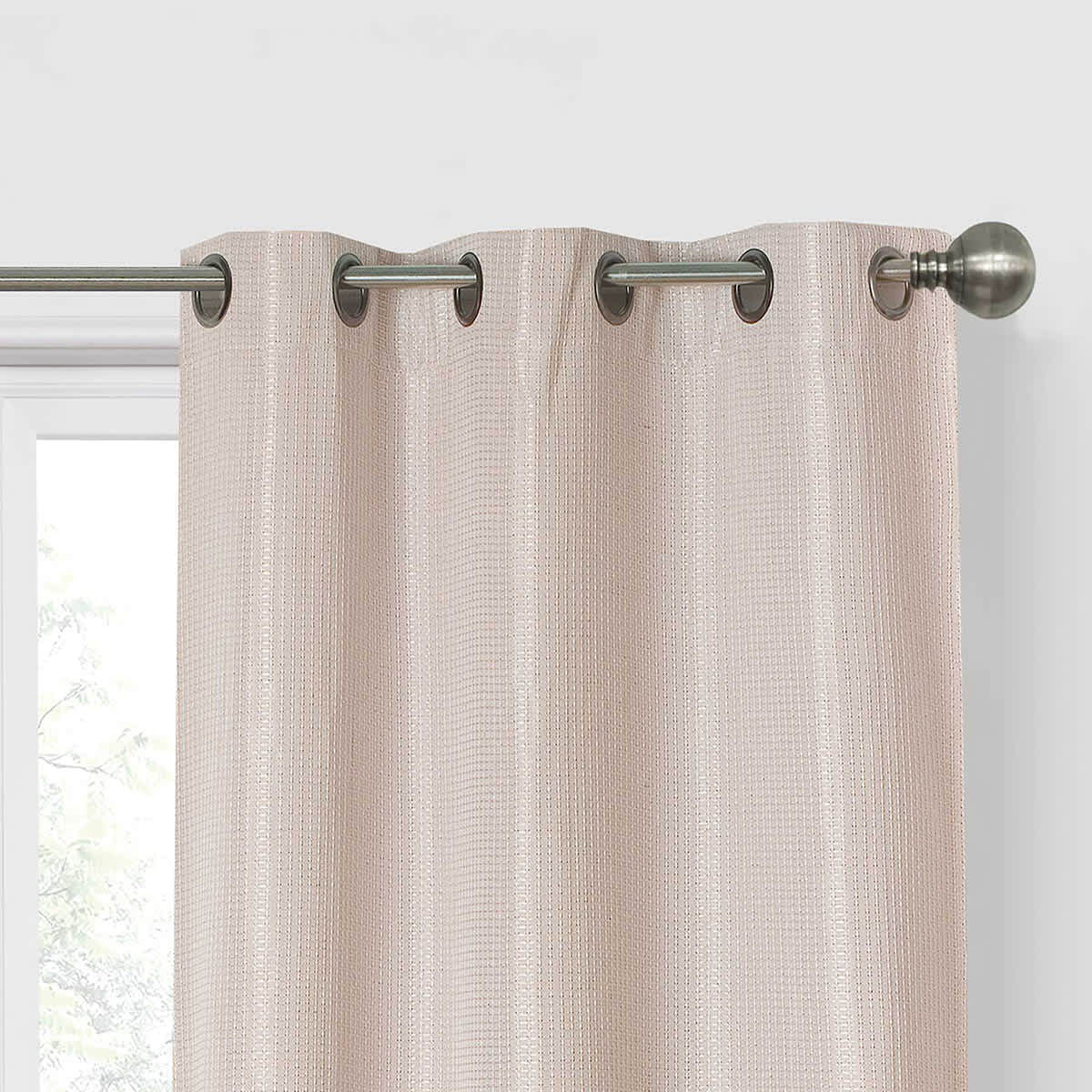 Morrison Pink Blackout Grommet Curtain Panel, 84"