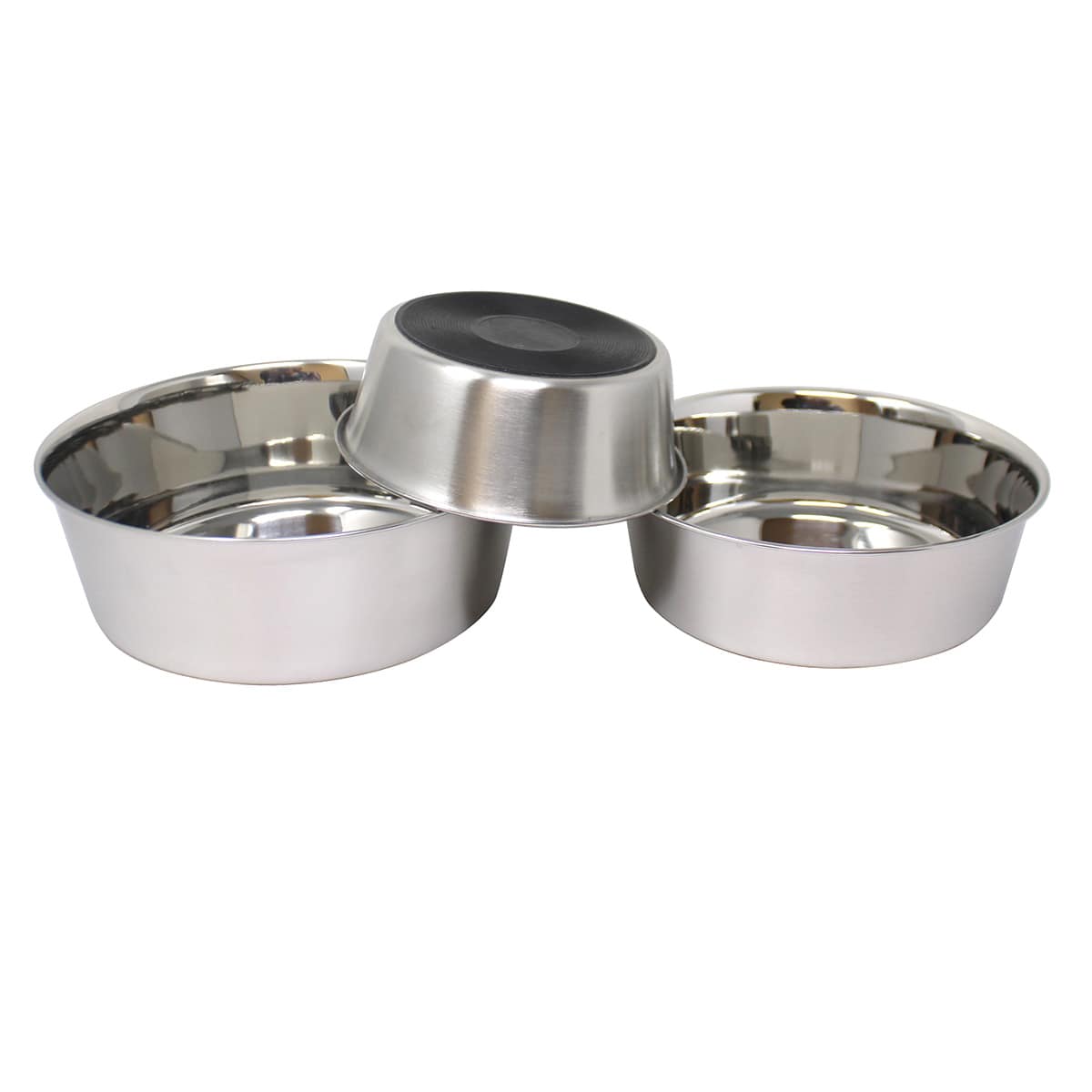 Stainless Steel Bowl W Rubber Base 4 Cups