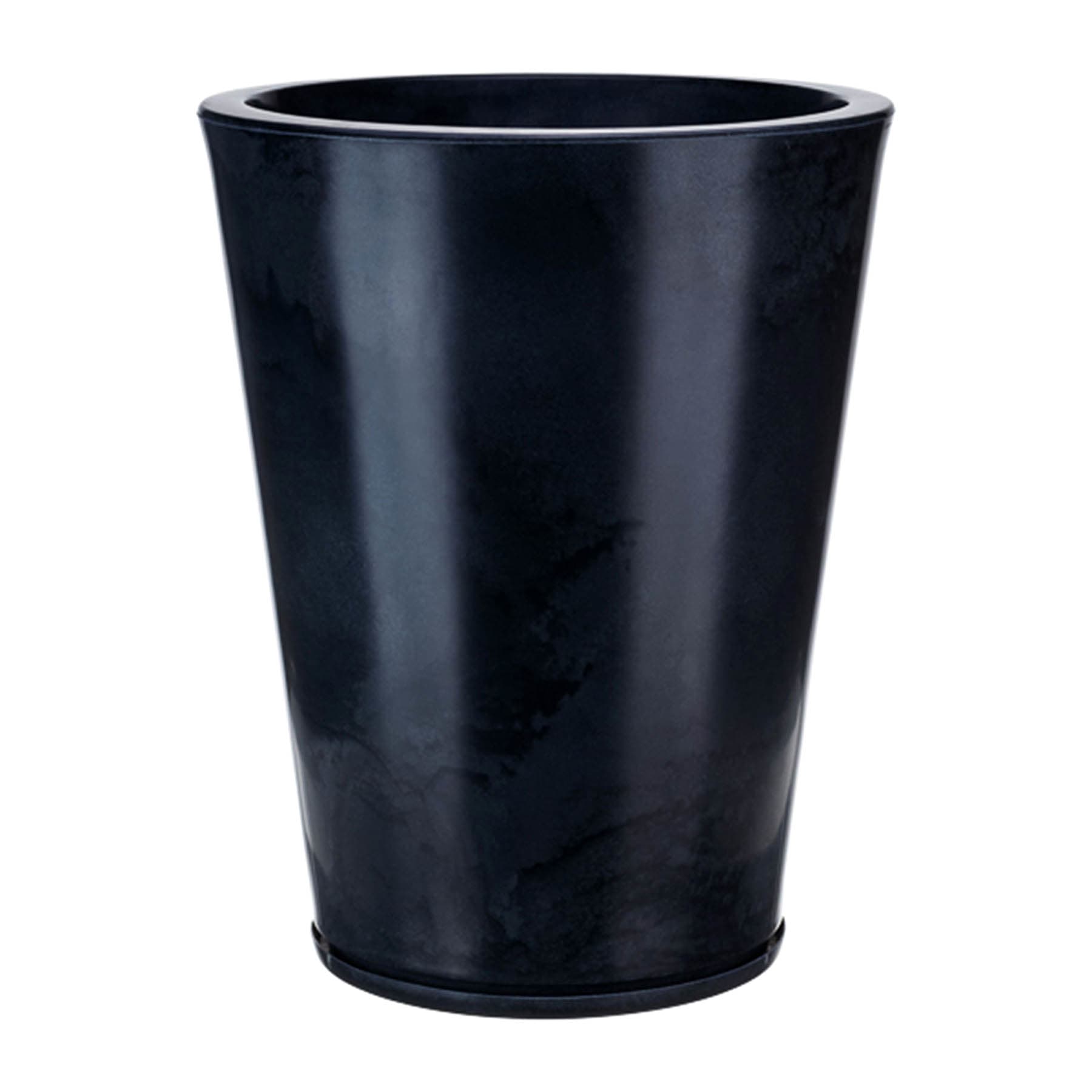 Genebra Black Marble Effect Outdoor Planter, Medium