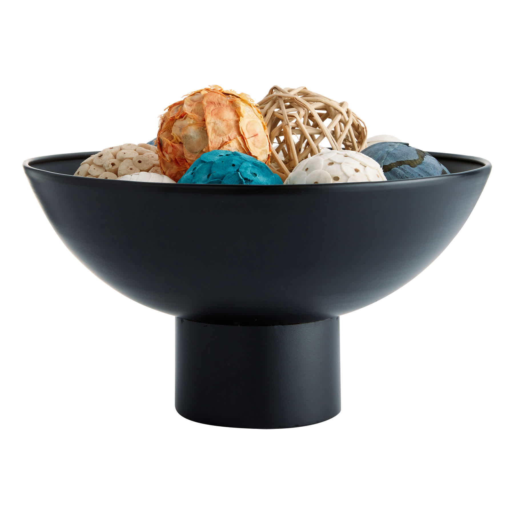Found & Fable Black Metal Decorative Bowl, 11x6