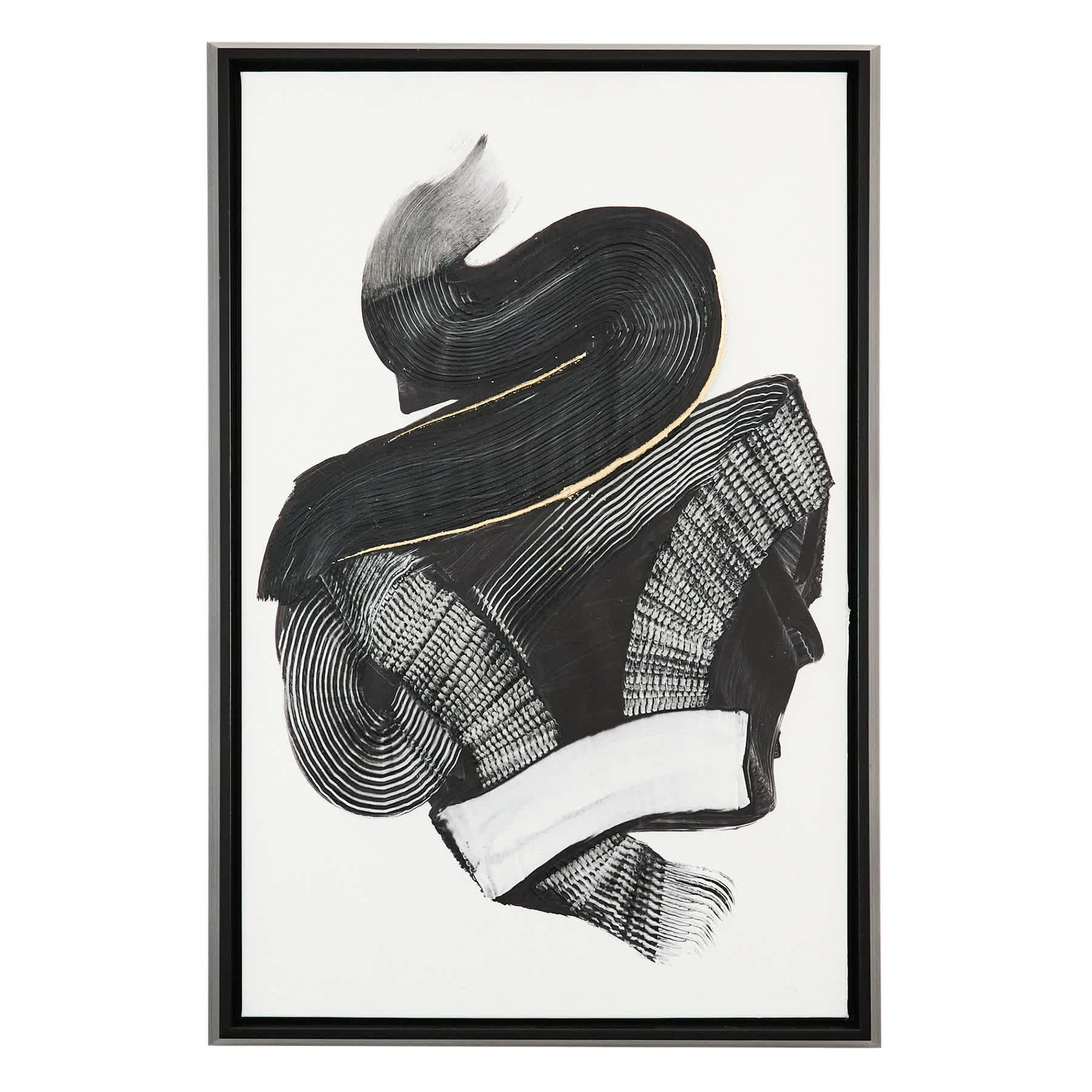 Crosby St. Framed Abstract Canvas Wall Art, 24x36