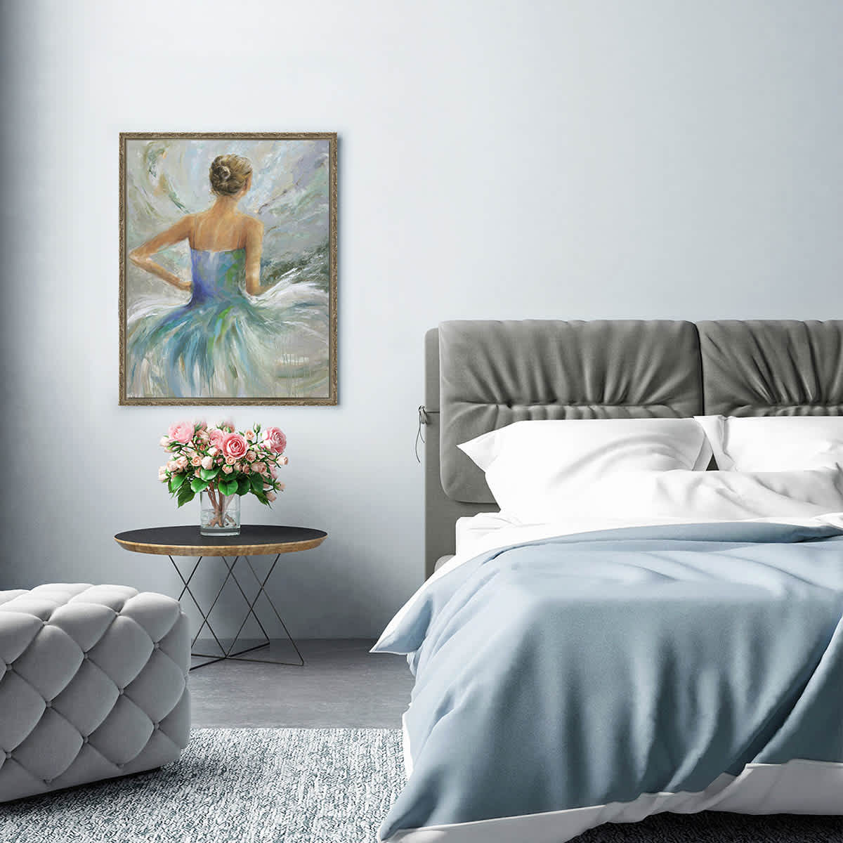 Providence Framed Lady Canvas Wall Art, 24x30