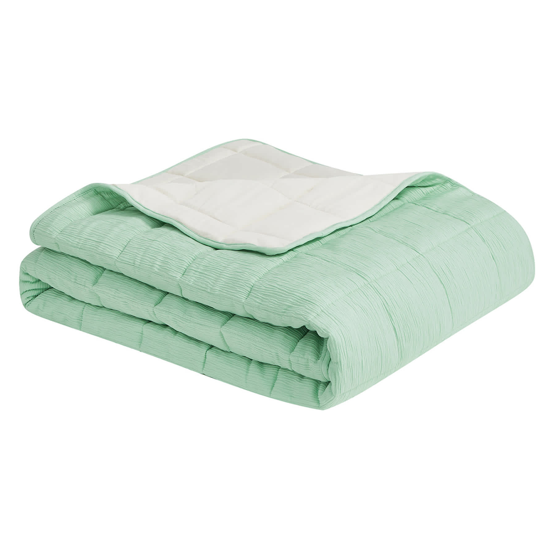 3-Piece Neutral Gauze Quilt Set, Full/Queen