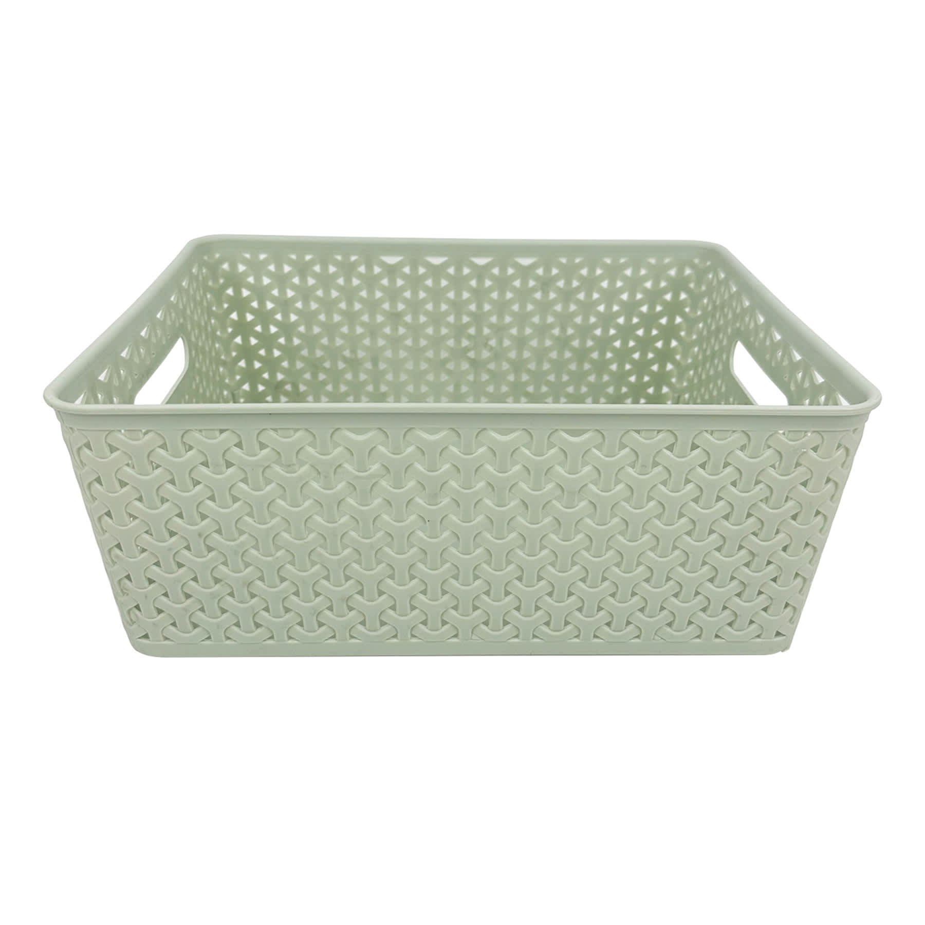 Y-Weave Mint Storage Basket, 13.8x11