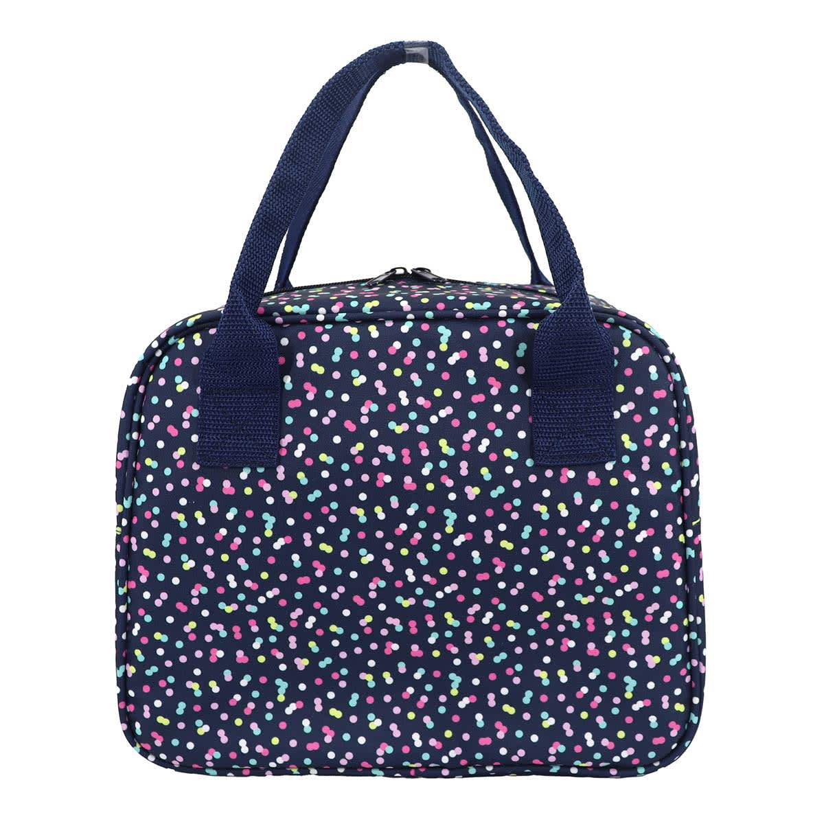 Dark Blue Speckled Lunch Tote