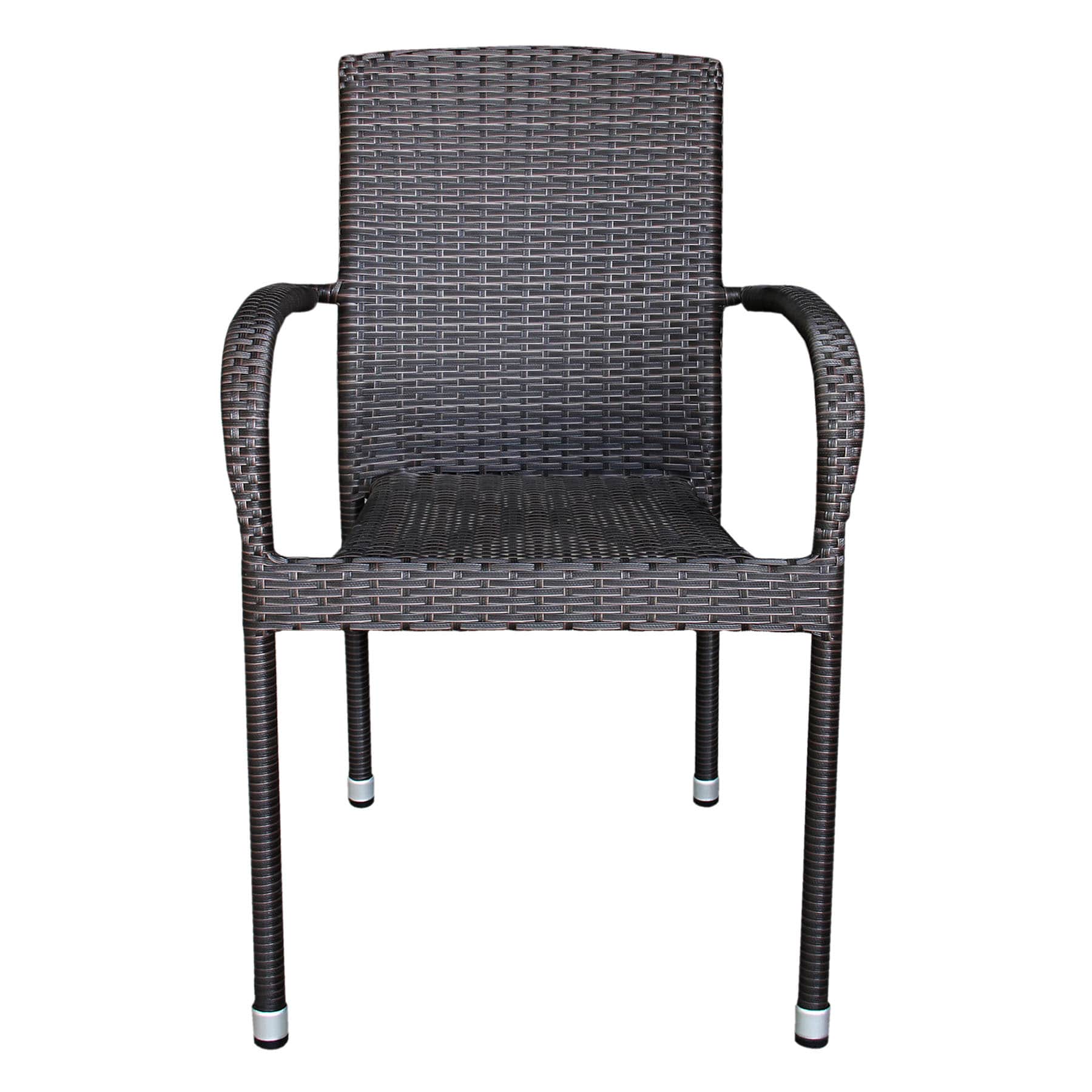 Woodhill Stackable Wicker Patio Chair, Brown