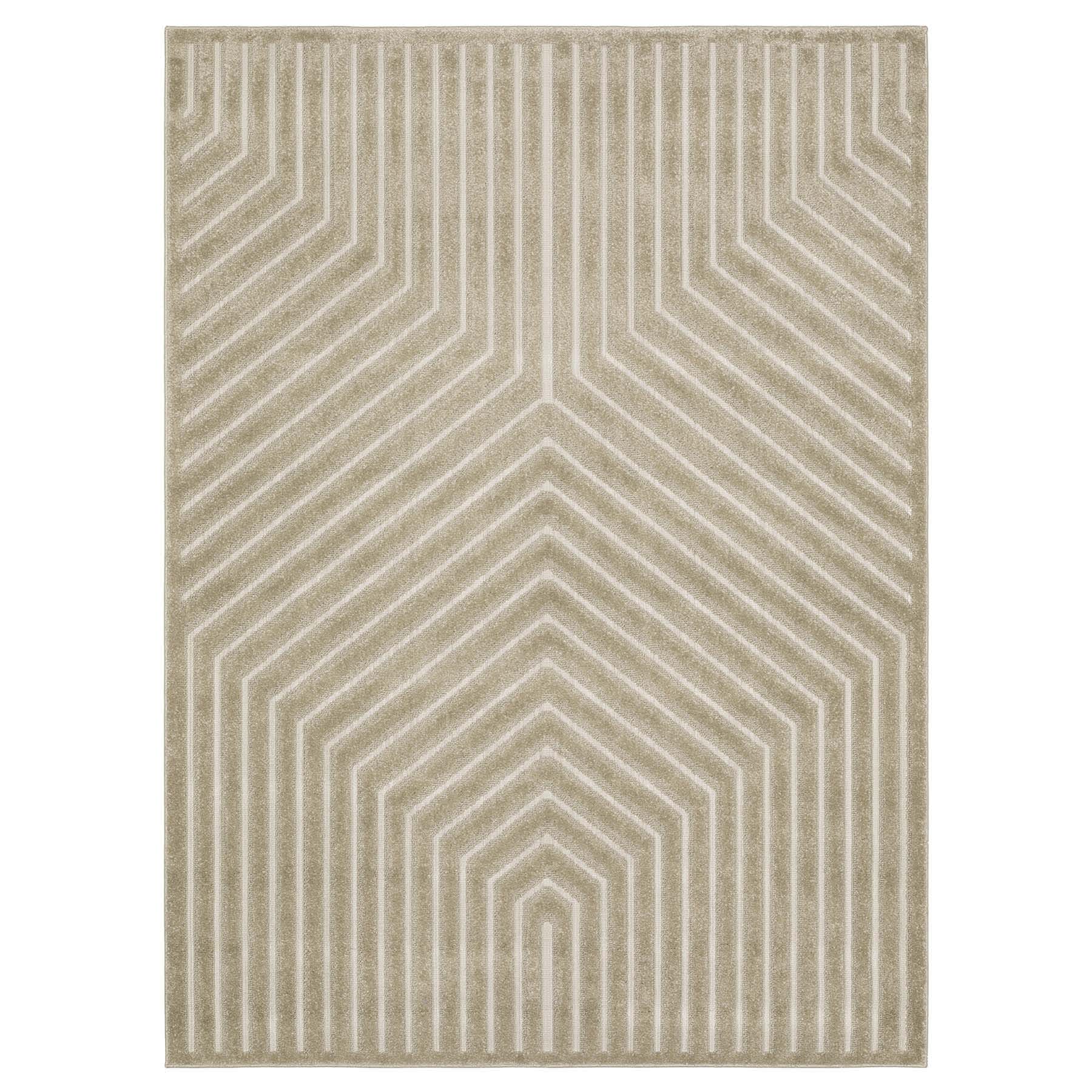(B903) Crosby St. Contempo Neutral Area Rug, 5x7