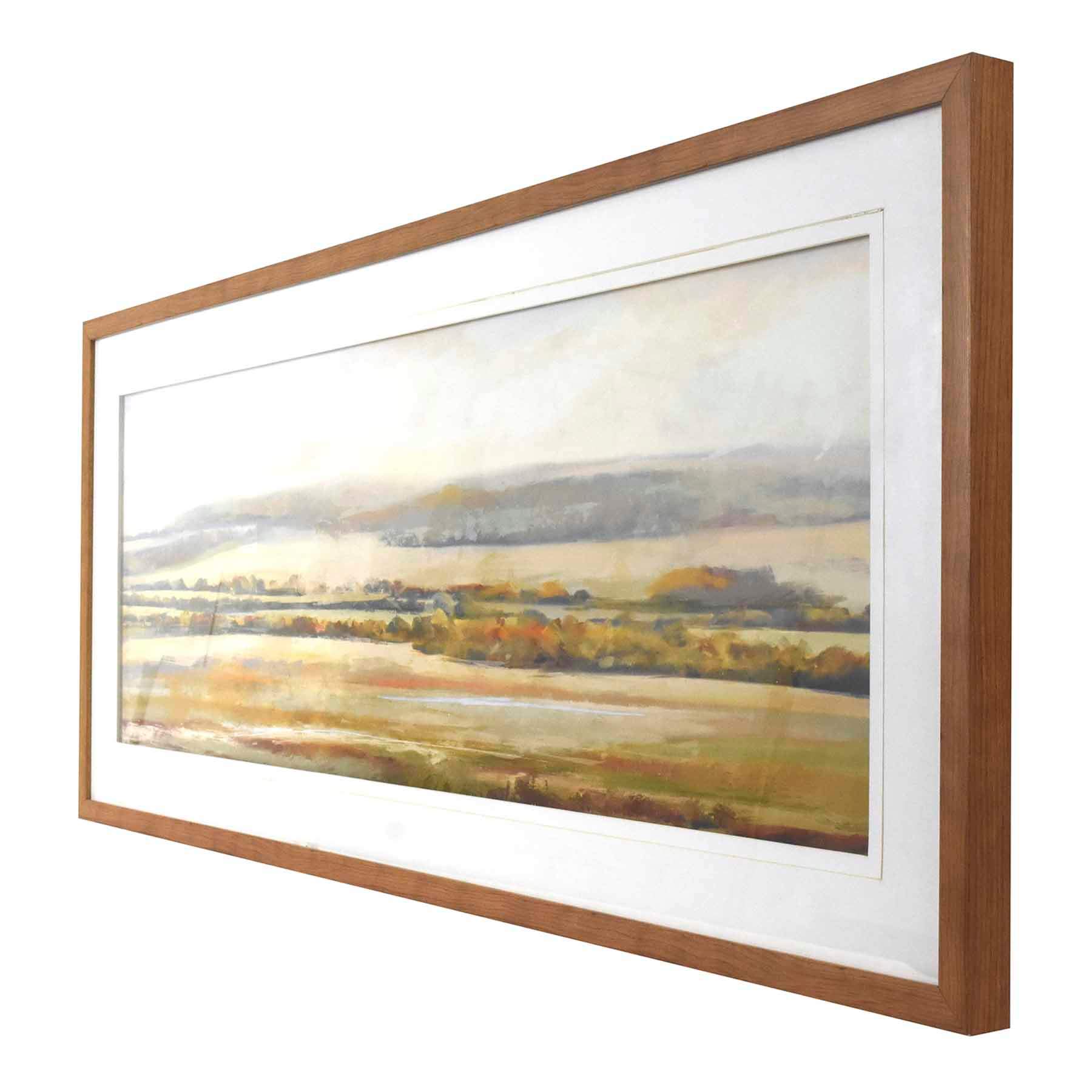 Glass Framed Perfected Pasture Print Wall Art, 41x17