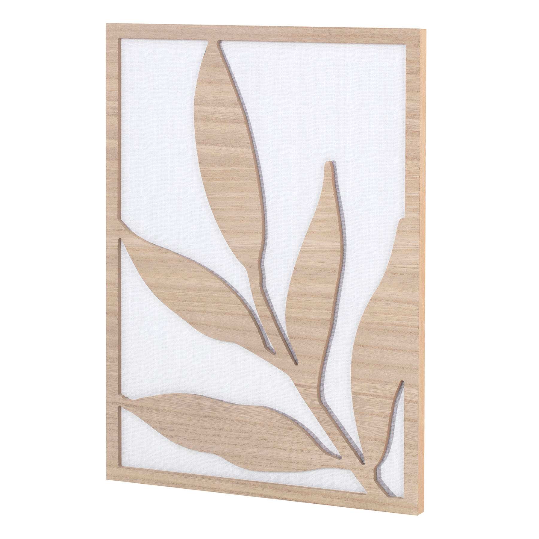 Cutout Leaves Wooden Wall Art, 12x16
