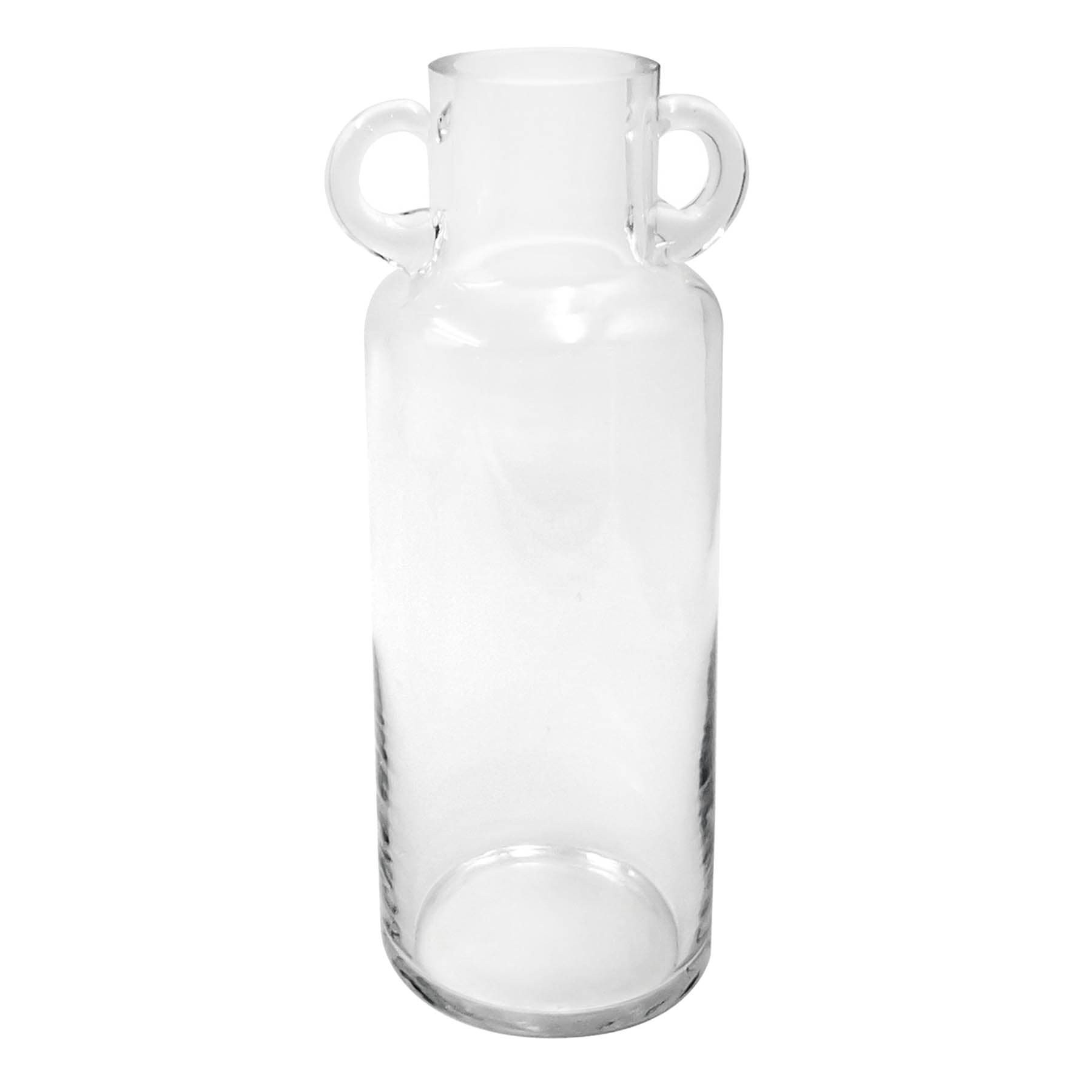 Clear Glass Vase, 11.5"