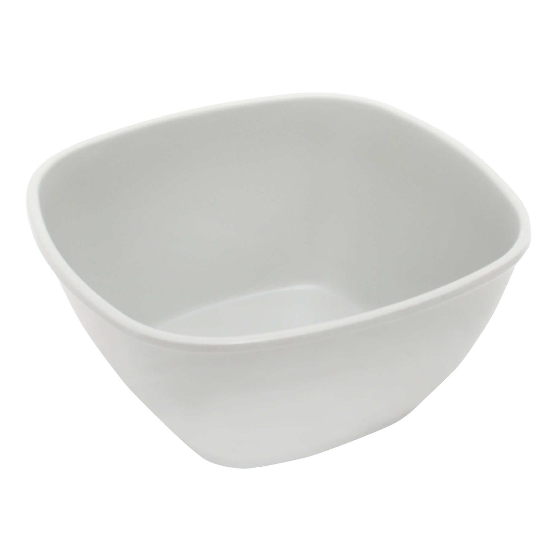 Matte Grey Soft Square Cereal Bowl