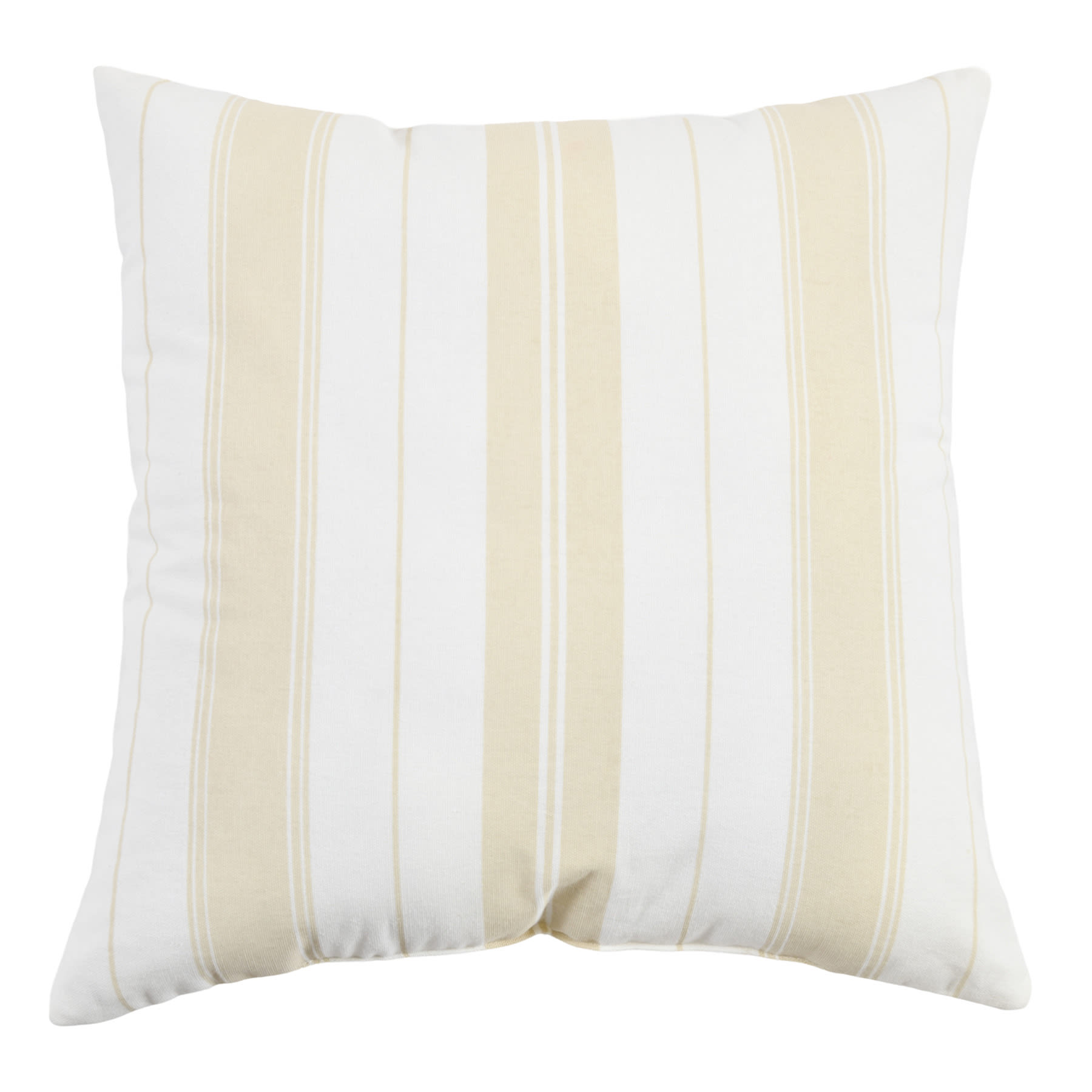 Honeybloom Blue Neutral Striped Print Throw Pillow, 18"
