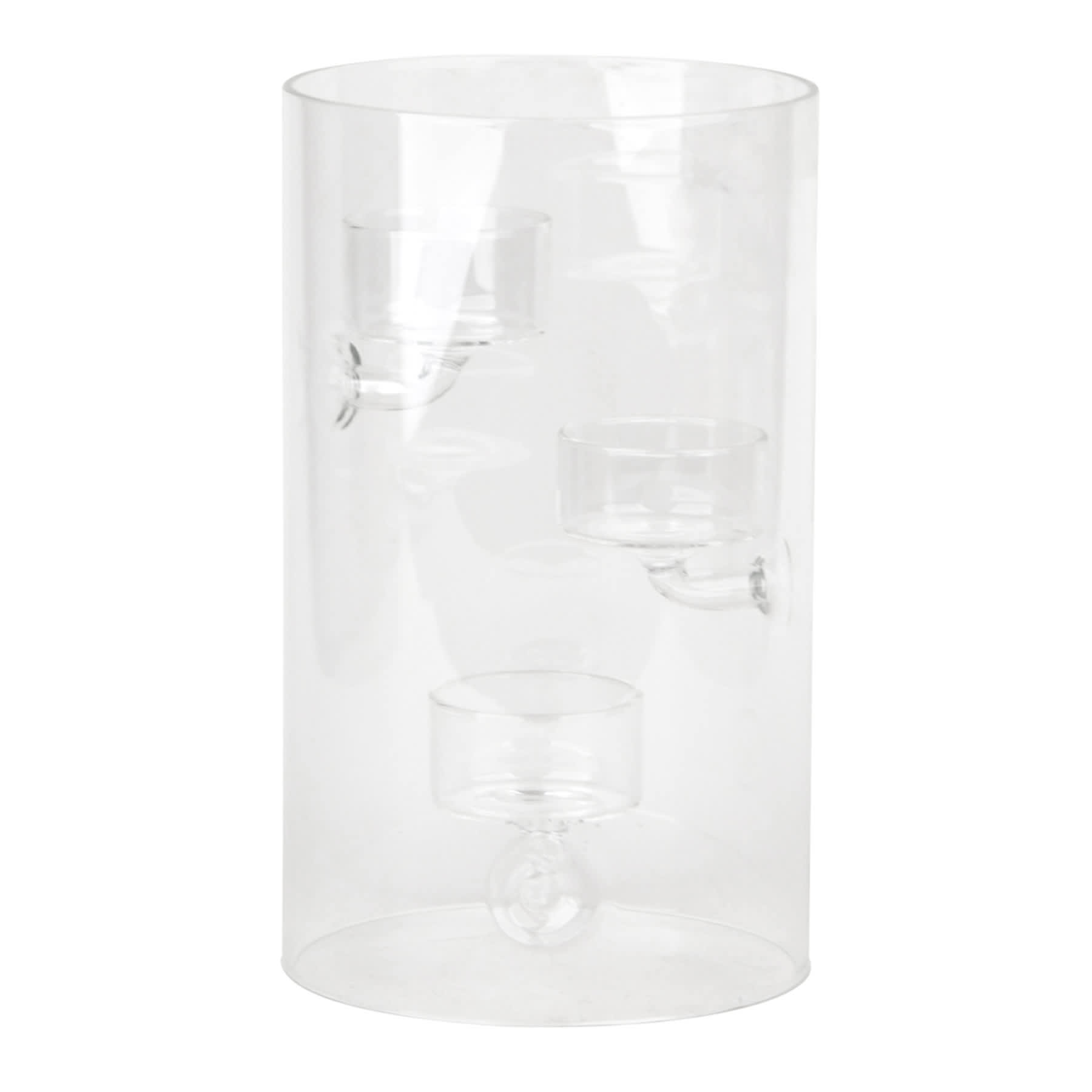 Glass Tealight Candle Holder, 8"