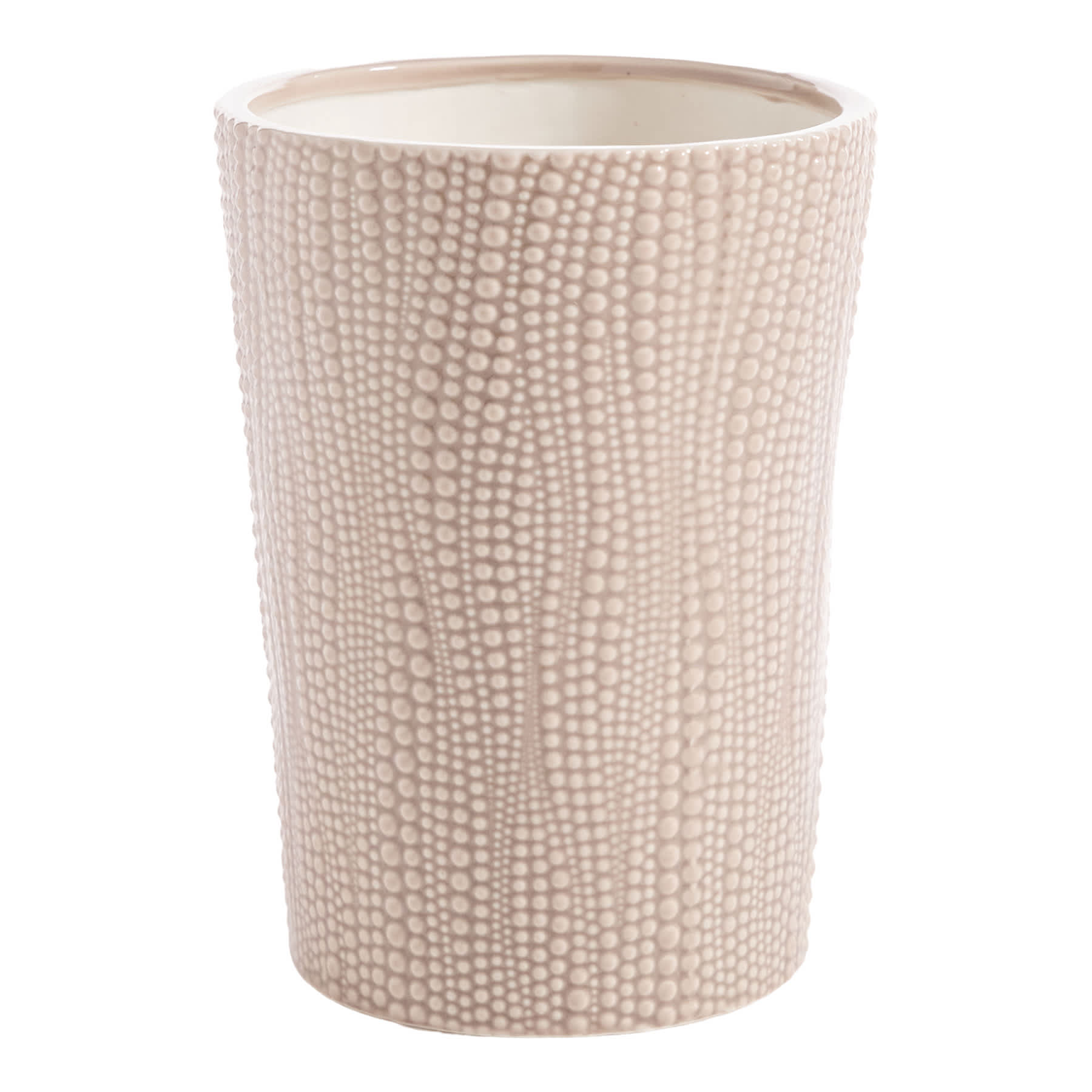 Found & Fable Indoor Pearl Stripe Ceramic Planter, 9"