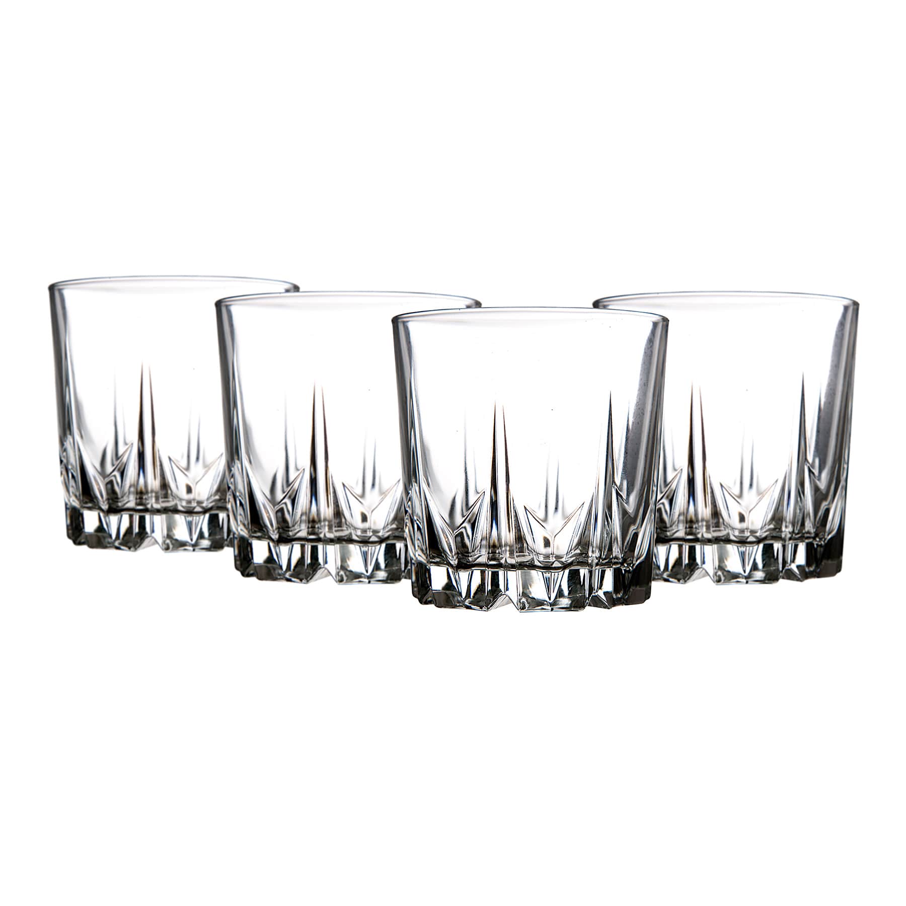 Set of 4 He Grand Diaman Double Old Fashioned Glasses, 13oz