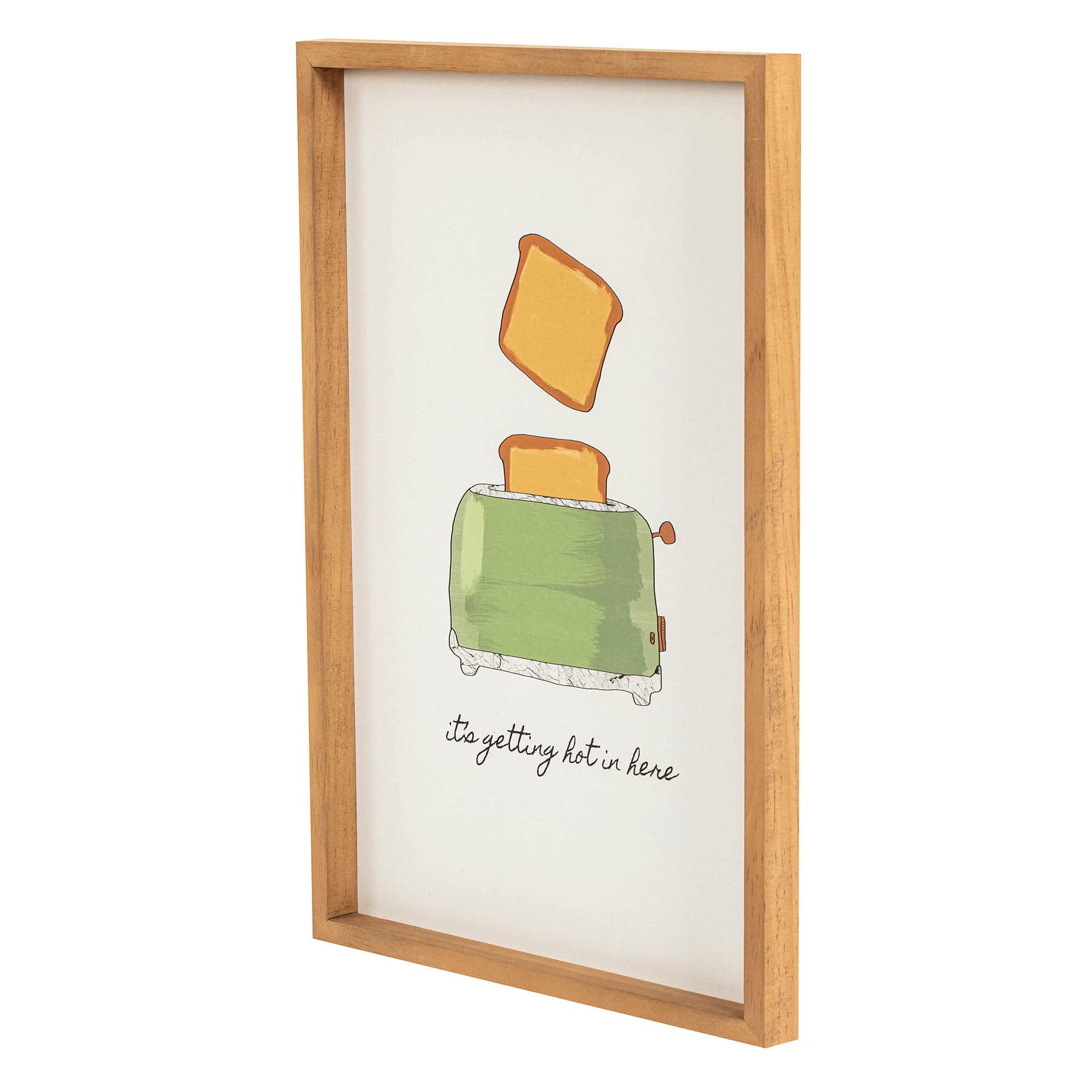 Reclaimed Wooden Toaster Wall Art, 12x18