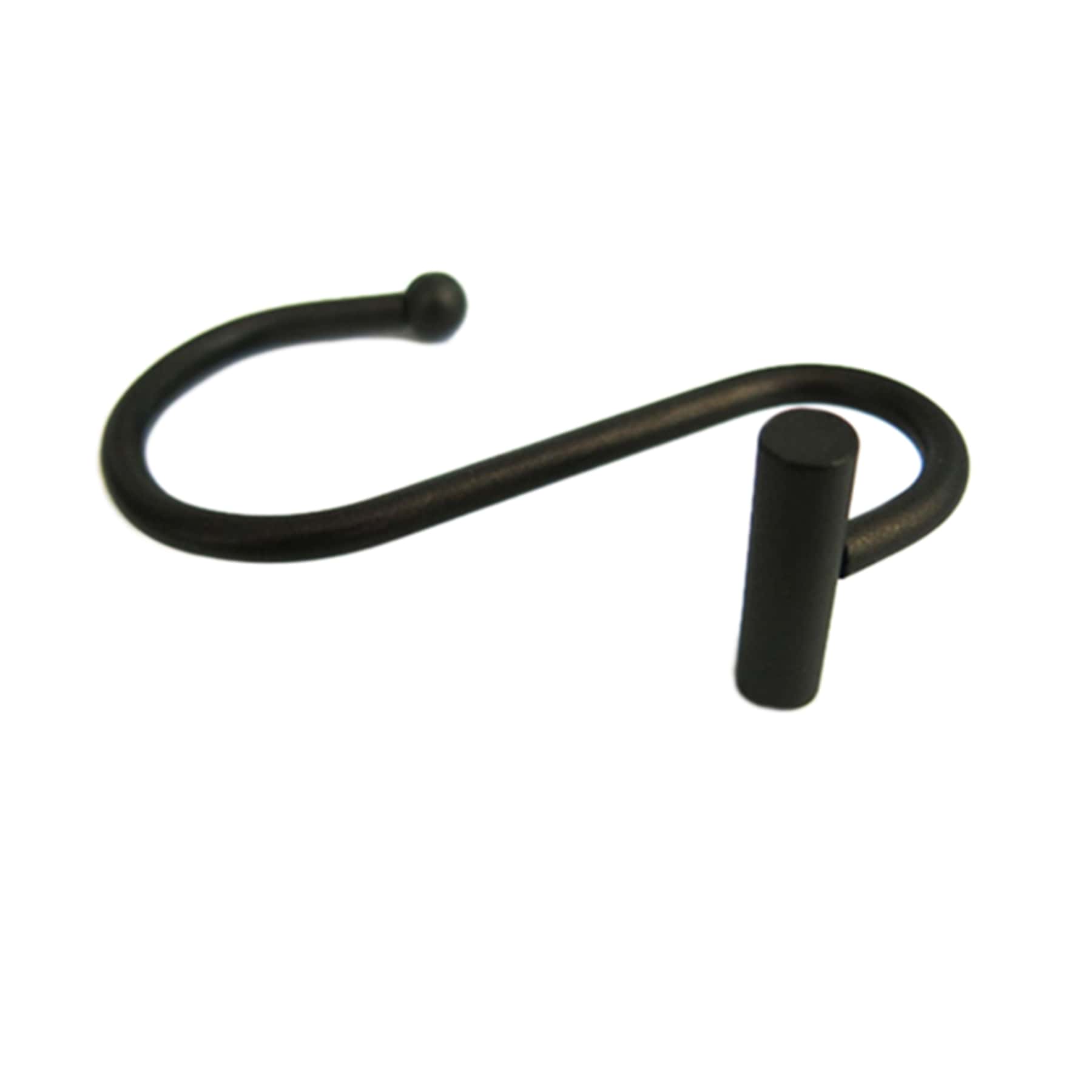 12-Pack Primo S Shaped Shower Hooks, Matte Black