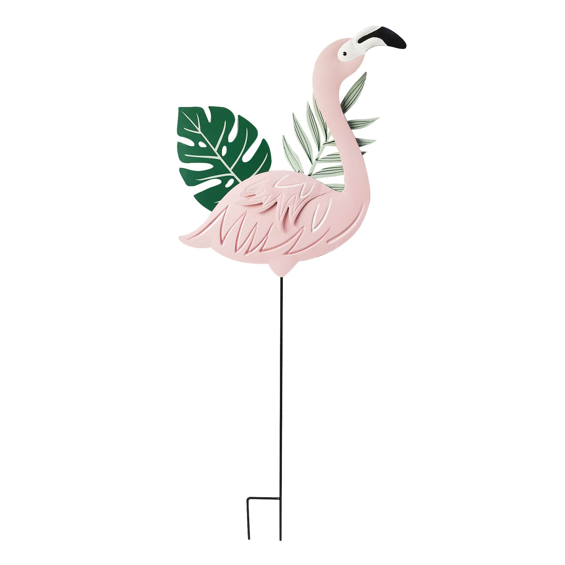 Providence Flamingo Metal Yard Stake, 36"