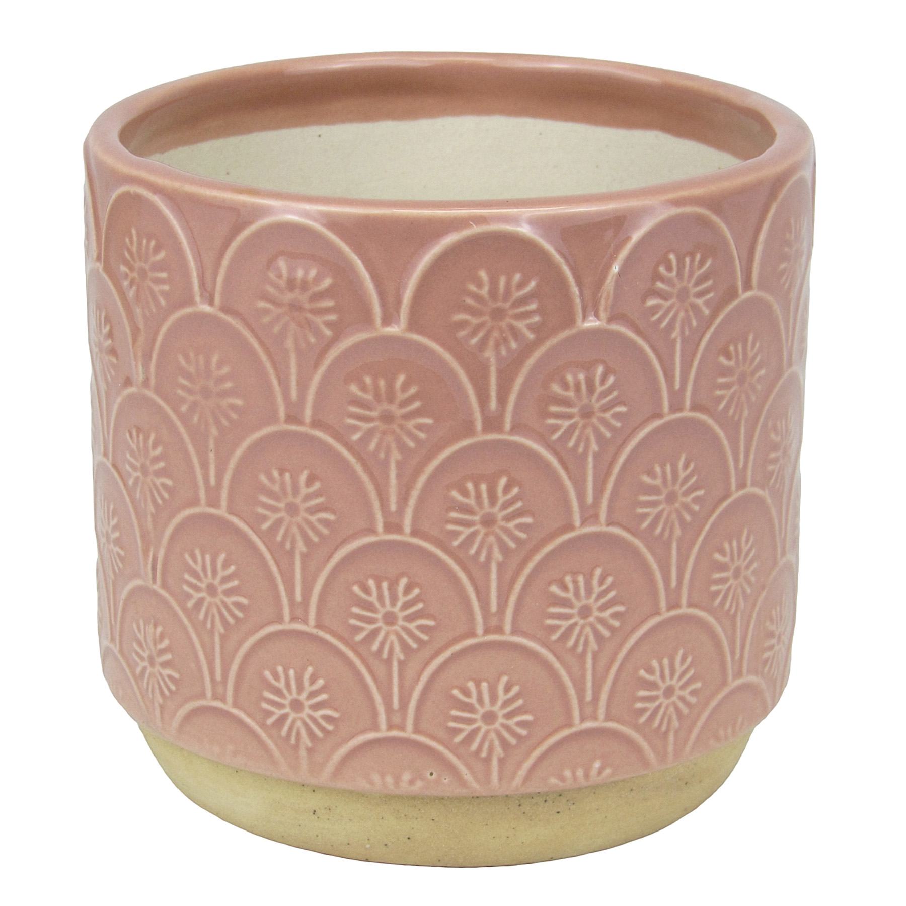 Honeybloom Indoor Aster Pink Flower Planter, 4"