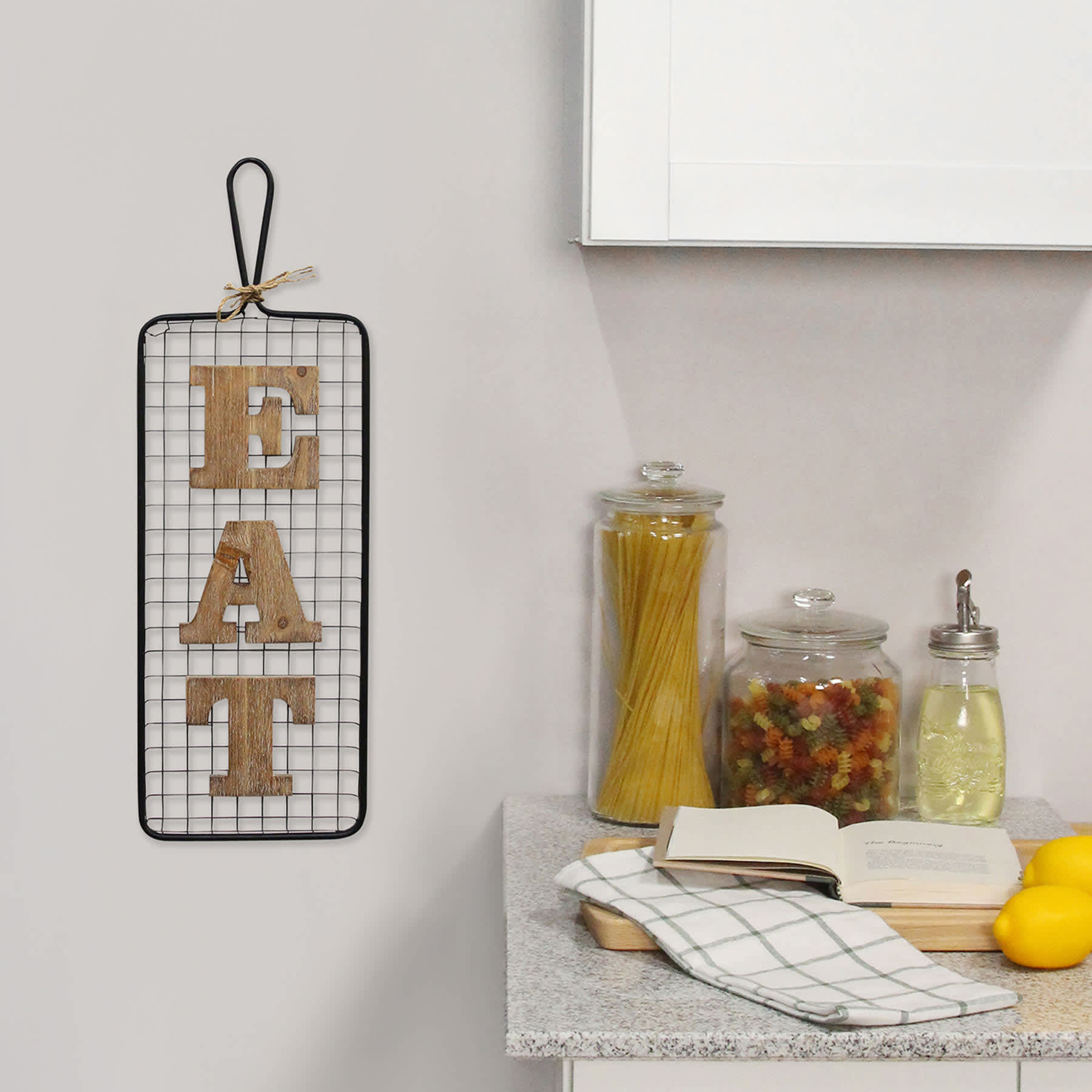 Eat Kitchen Wall Sign, 9x28