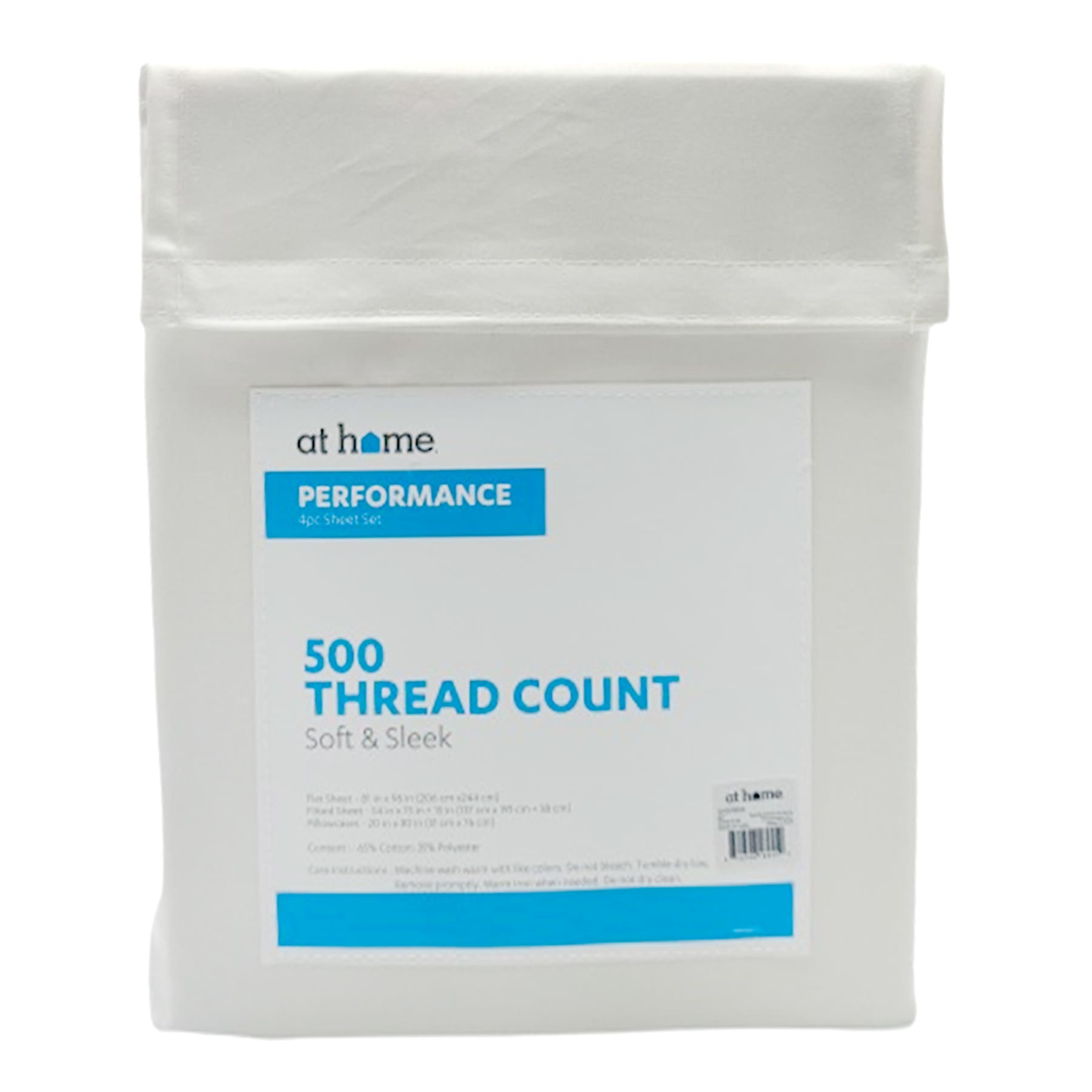 4-Piece Taupe 500 Thread Count Performance Sheet Set, Full