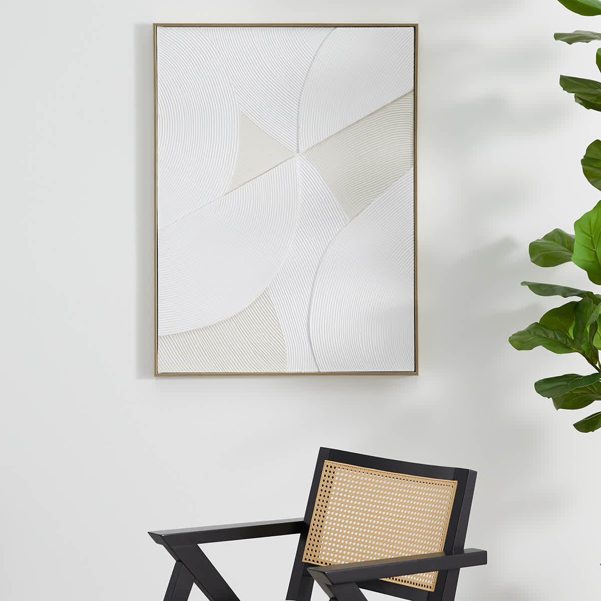 Crosby St. Framed Abstract Canvas Wall Art, 30x40