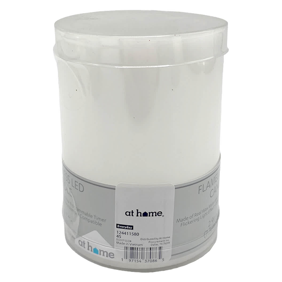 3x4 White Pillar Candle