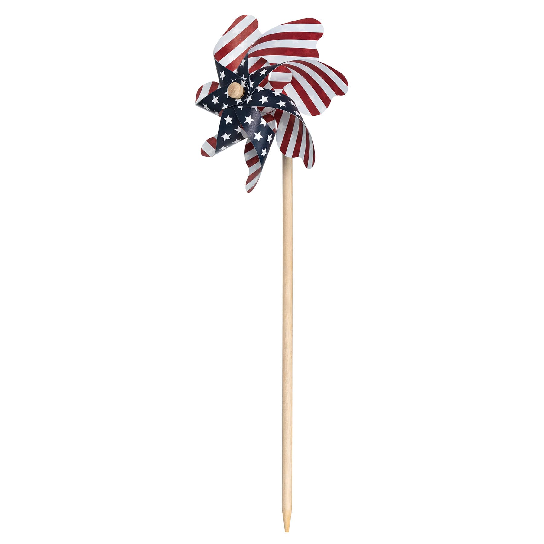 Patriotic Stars & Stripes Whirligig, 19"