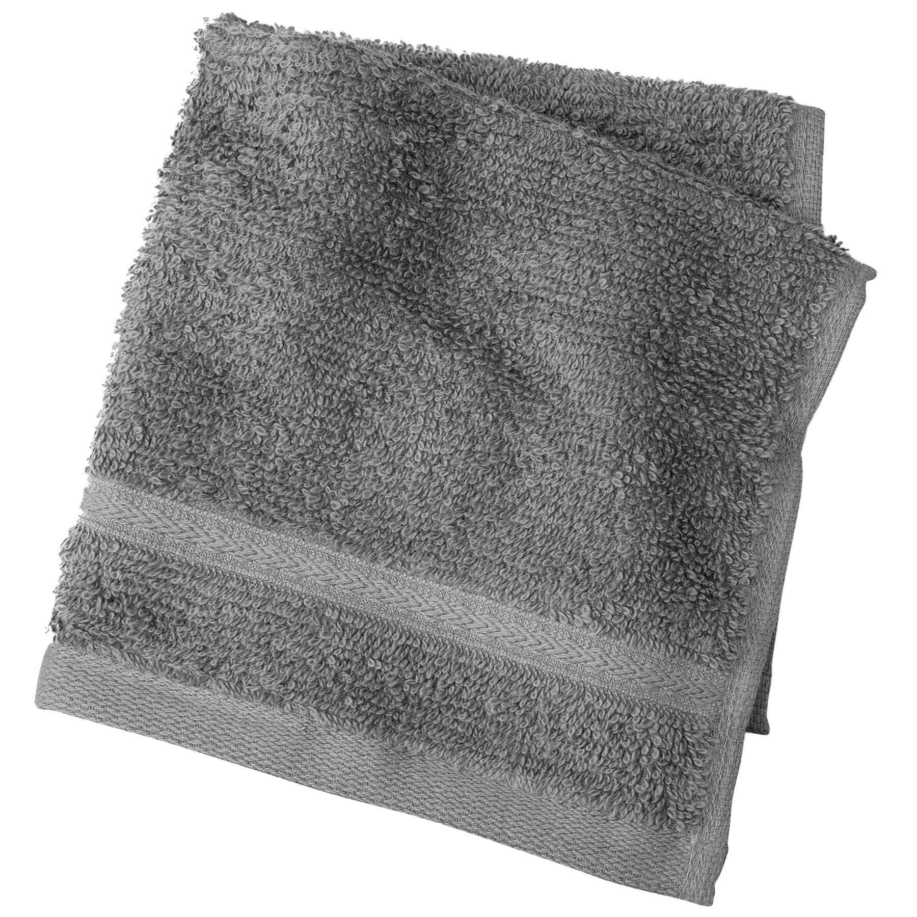Essential Grey Washcloth, 12"