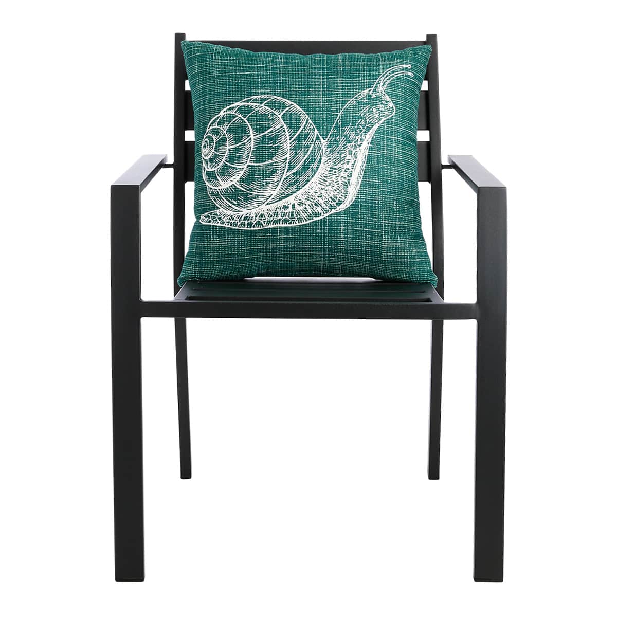 Honeybloom Snail Outdoor Throw Pillow, 18"