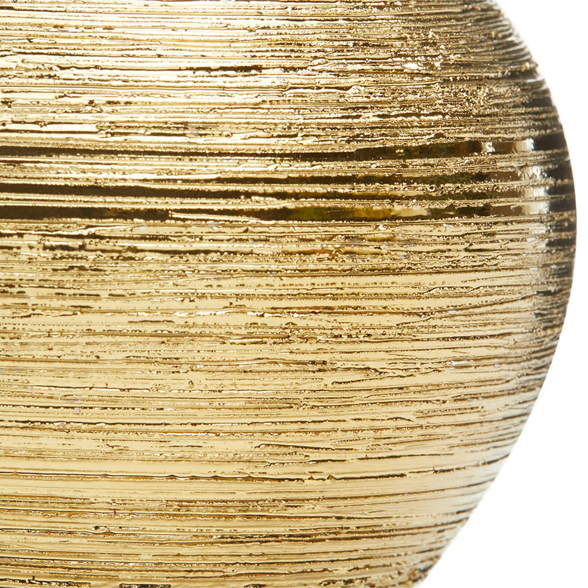 Crosby St. Indoor Gold Round Textured Planter, 3.7"