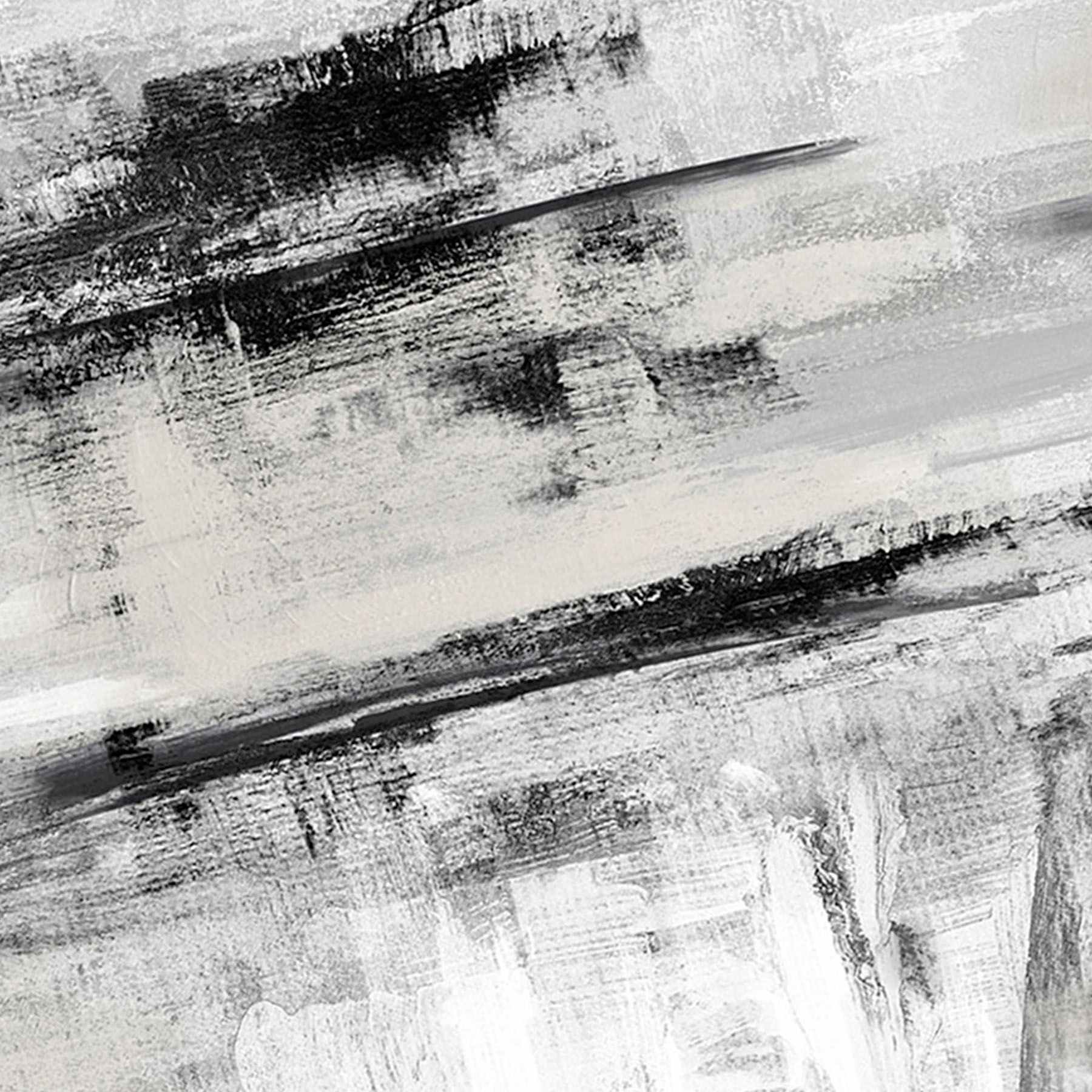 Black & Grey Canvas Wall Art, 60x36