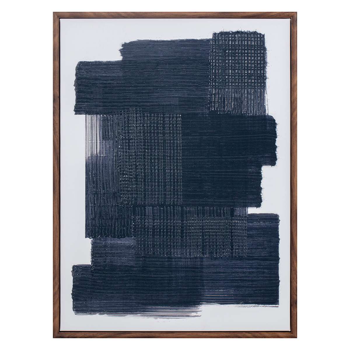 Crosby St. Framed Blue Abstract Canvas Wall Art, 18x24