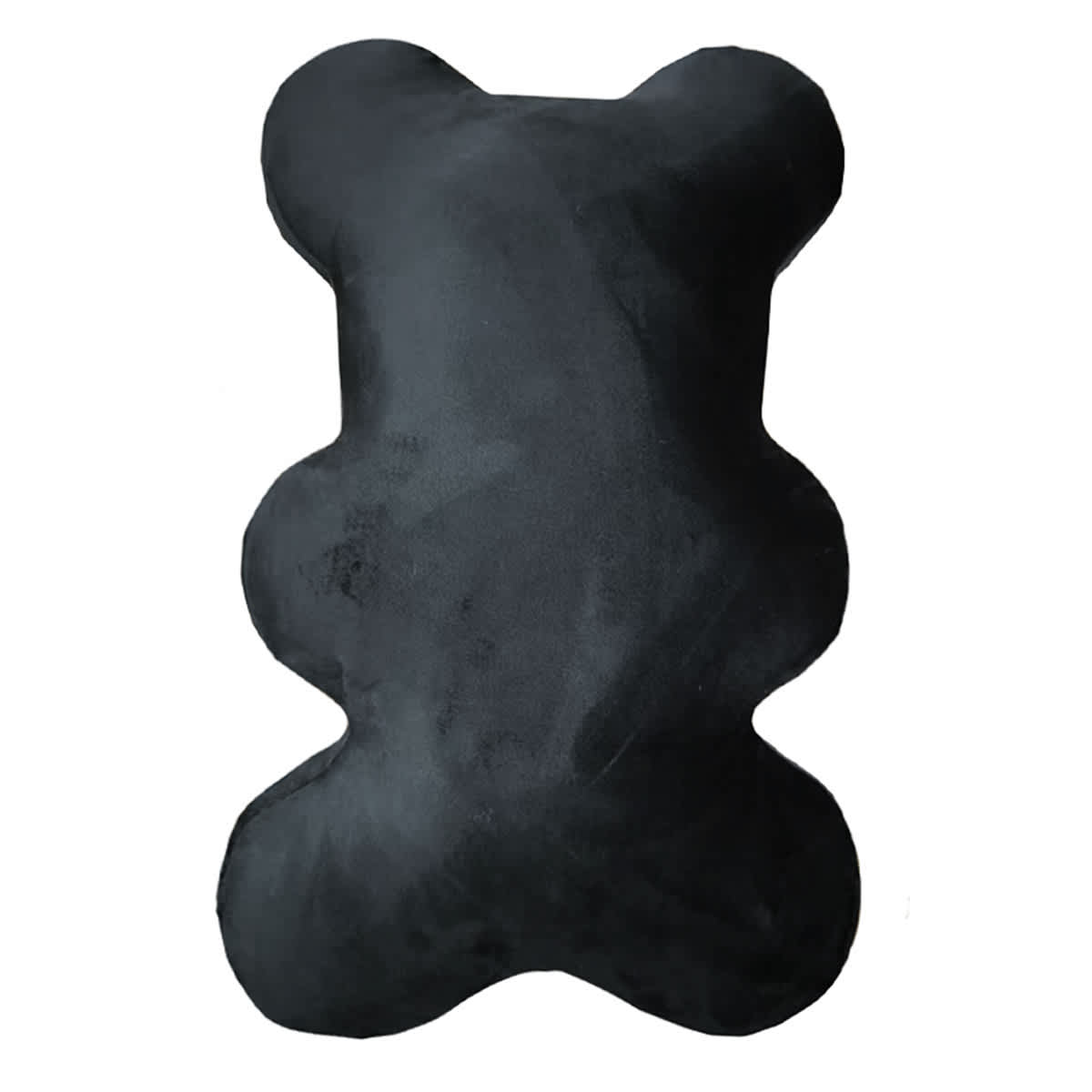 Skeleton Bear Shaped Throw Pillow, 24x15