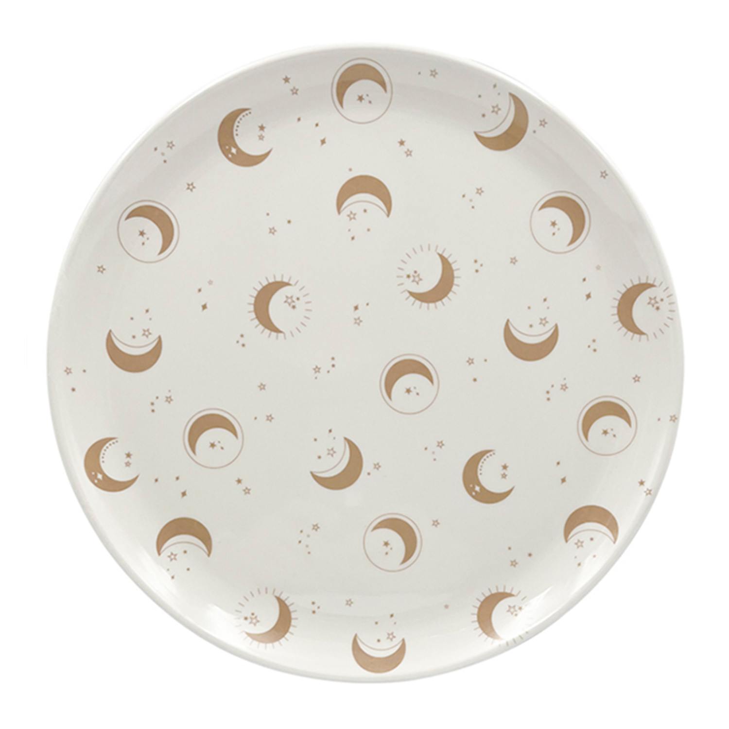 Set of 4 Celestial Multicolor Melamine Dinner Plates, 10"