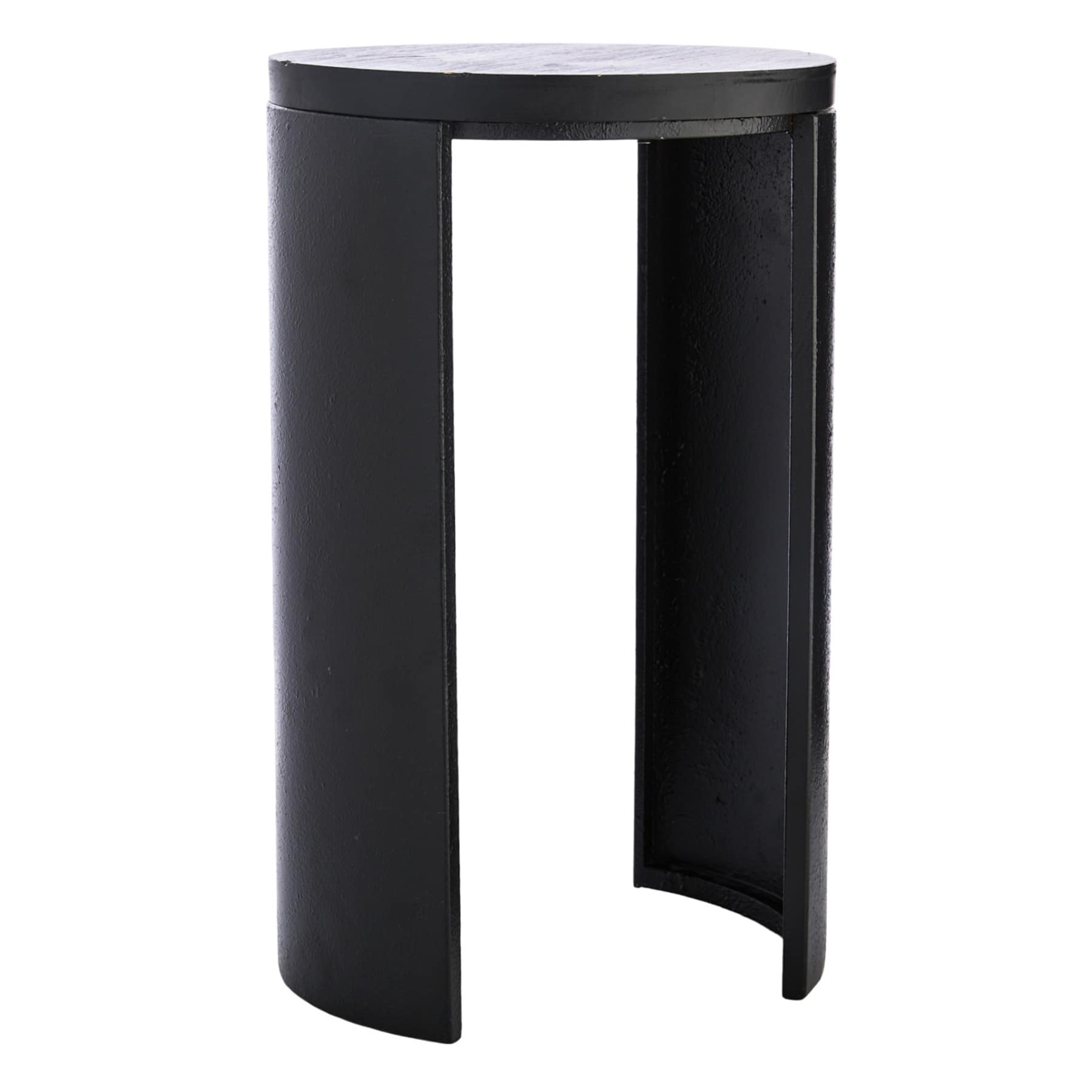Crosby St. Black Wooden Plant Stand, Small