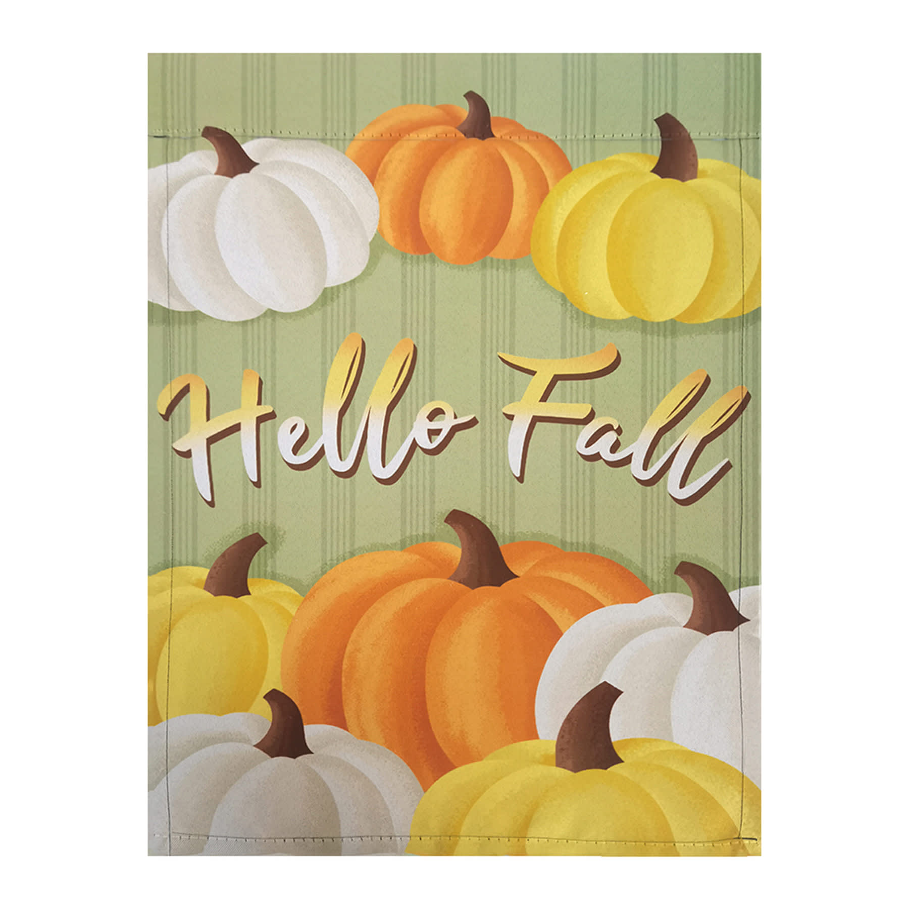 Homespun Harvest Hello Fall Flag, 18"