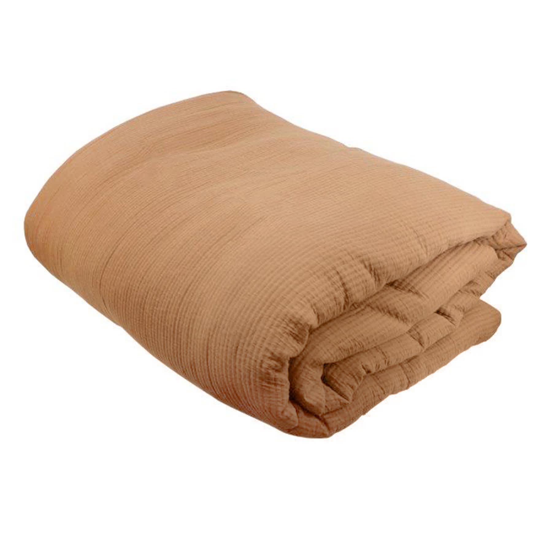 Honeybloom 3-Piece Brown Cotton Dash Matelasse Comforter Set, King