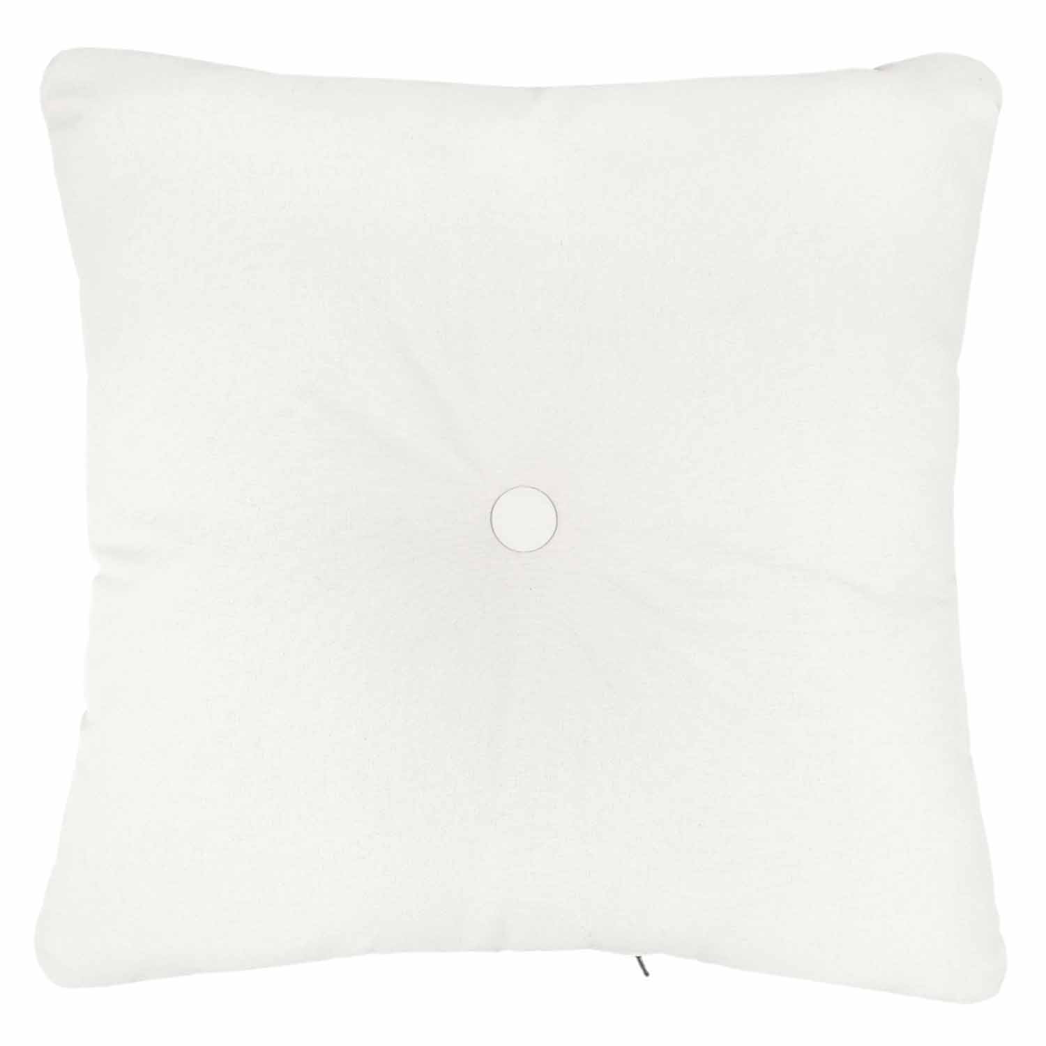 Natural Canvas Outdoor Tufted Back Cushion