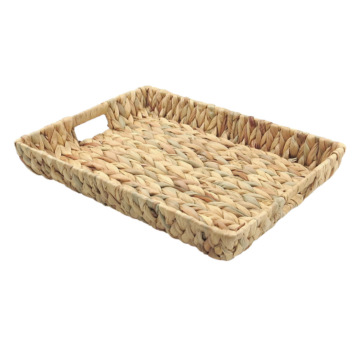 Honeybloom Woven Natural Rectangle Tray