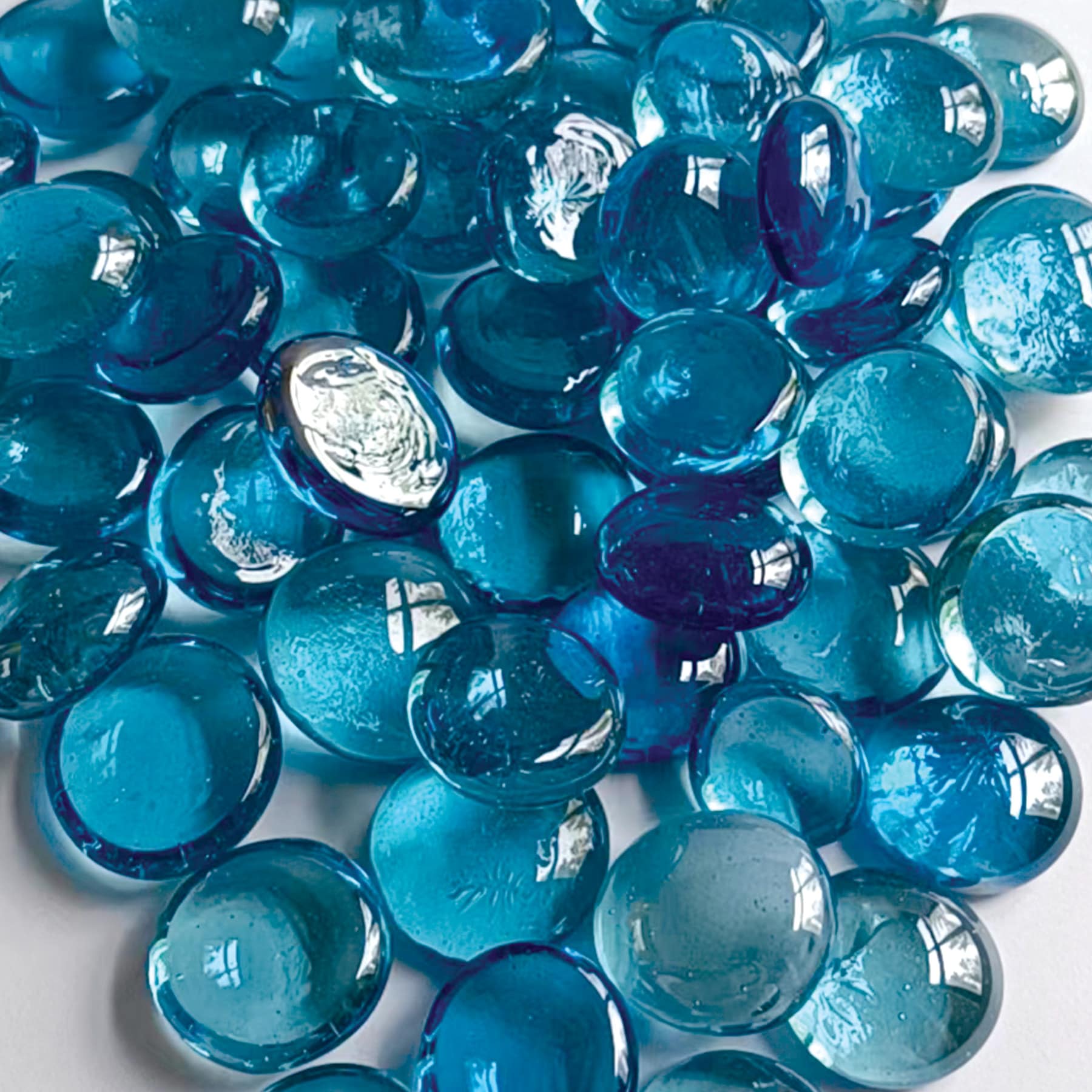 Ice Blue Glass Gem Filler, 42oz