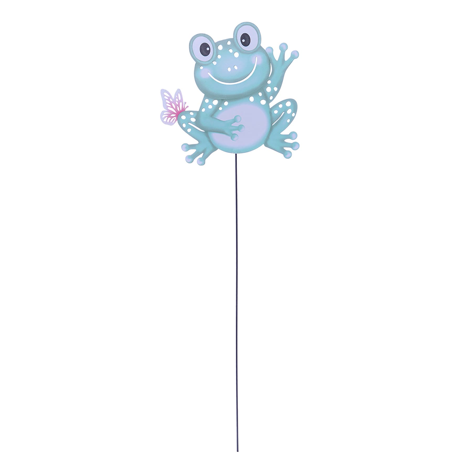 Sunny Club Frog Metal Stake, 24"