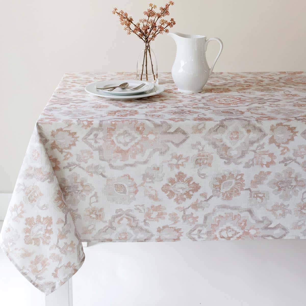 Dusty Rose Marrakesh Tablecloth, 60x84