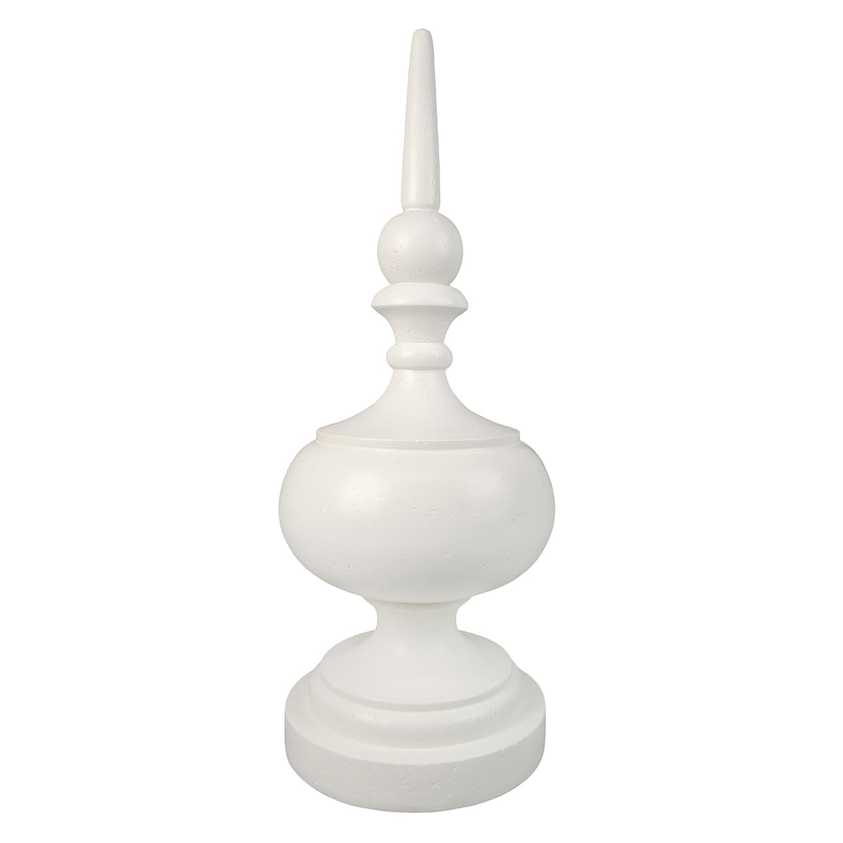 Providence White Finial Outdoor Garden Statue, 29"