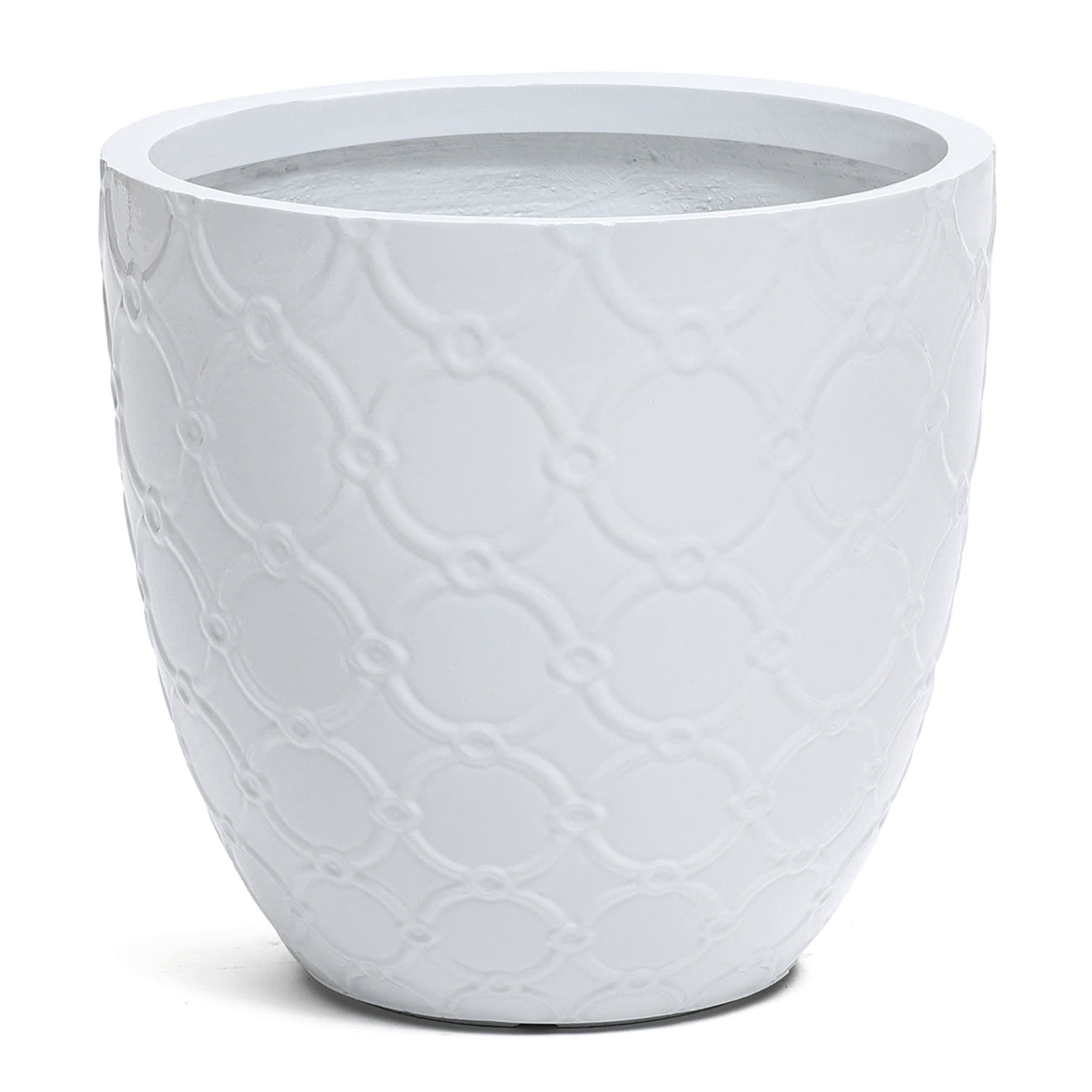 Providence Portia White Outdoor Planter, Large