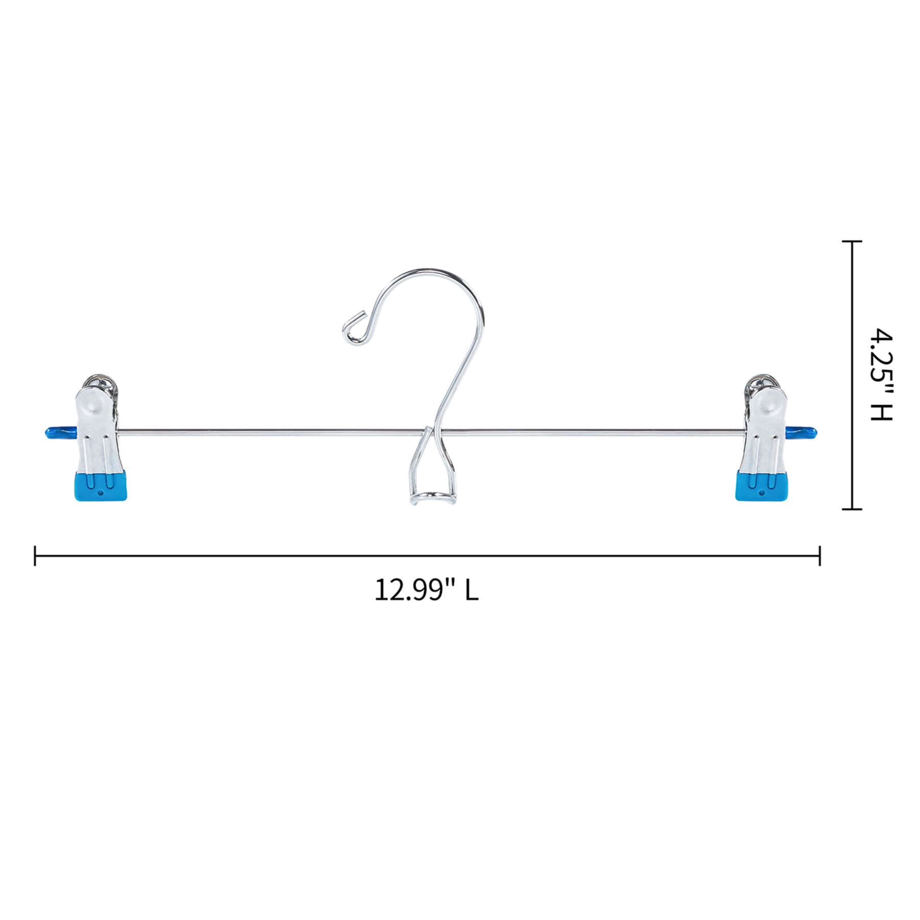 4-Piece Blue Gel-Grip Pant Hanger