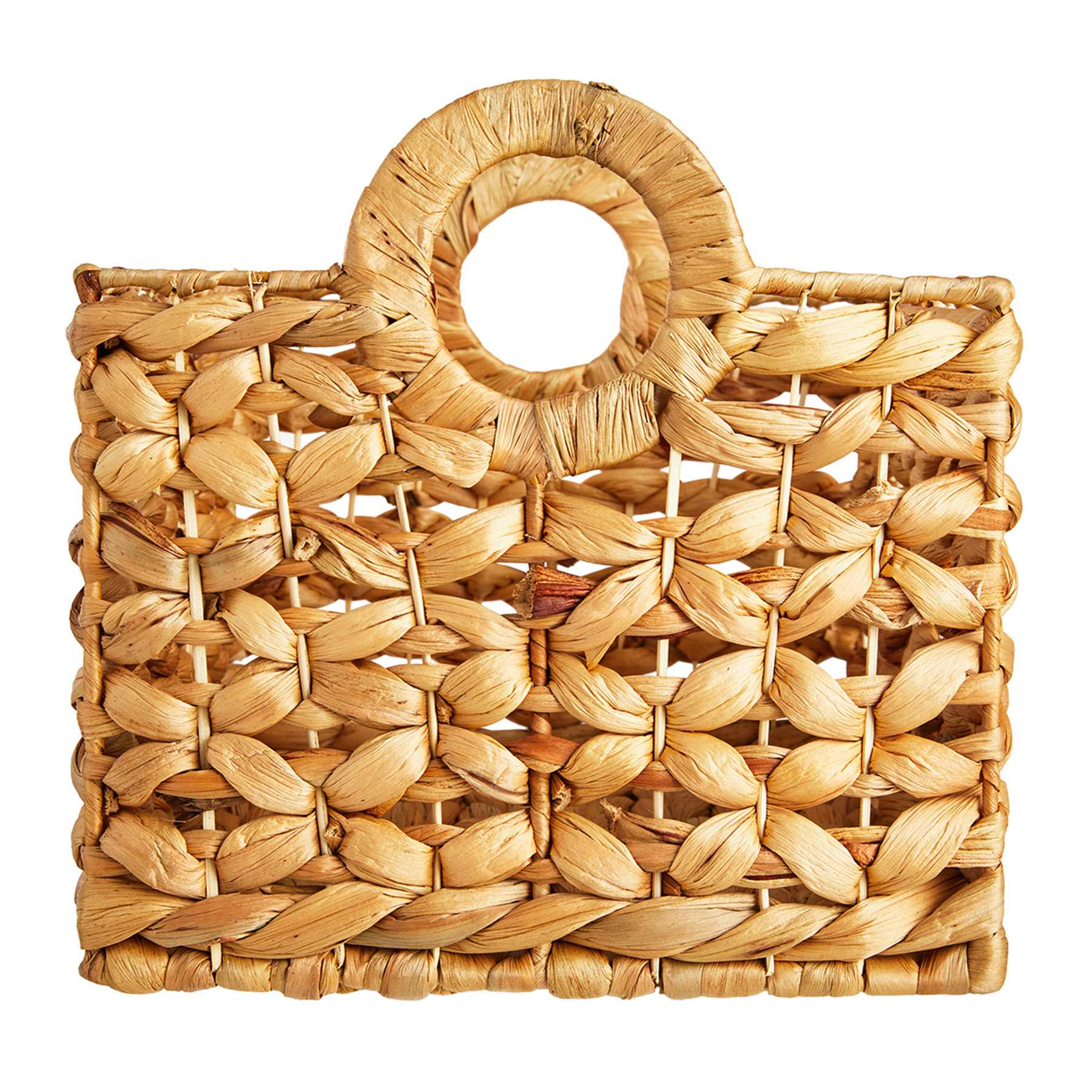 Providence Melia Flower Weave Storage Basket with Handles, Medium