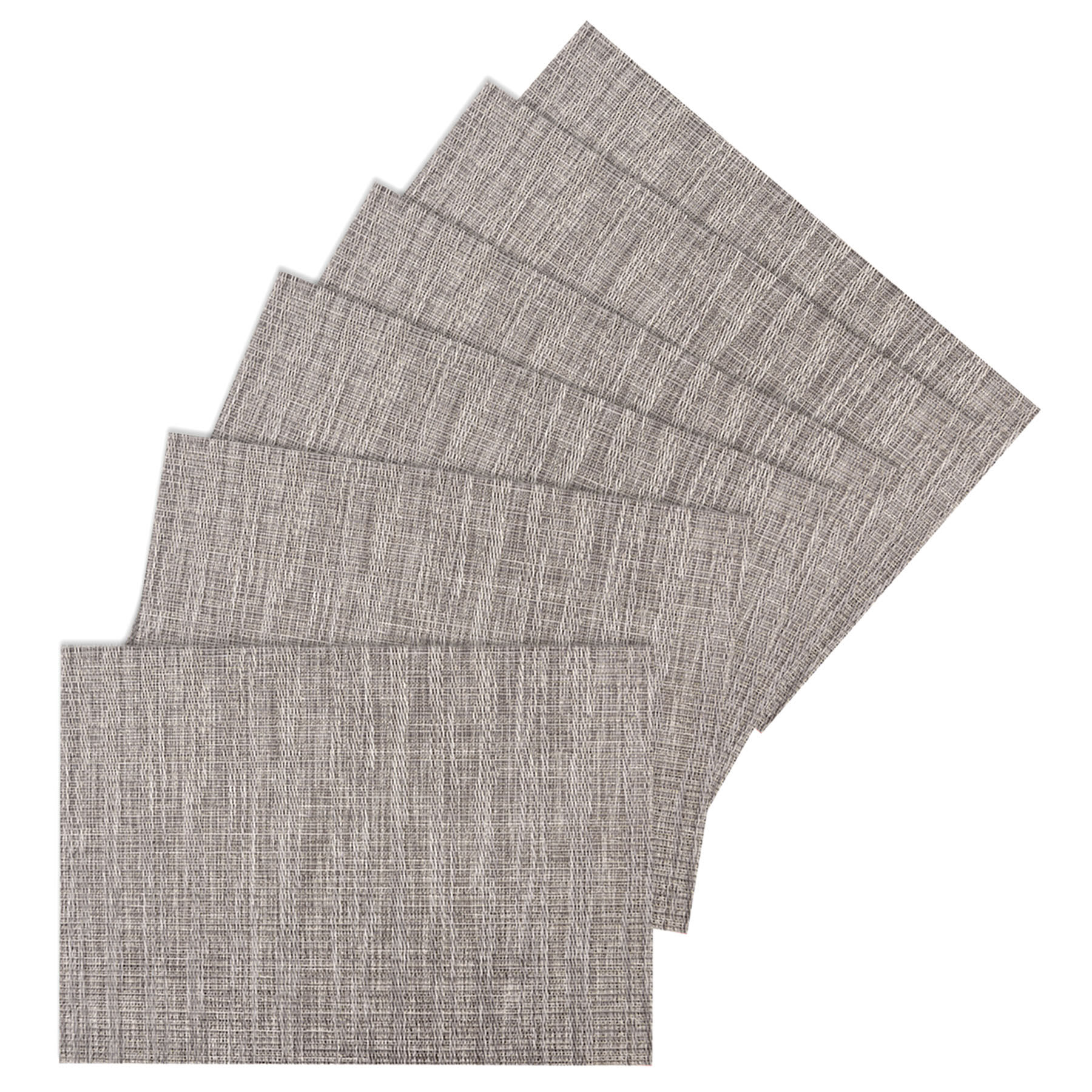 Set of 6 Meridiem Powder Woven Vinyl Placemats, 18x13
