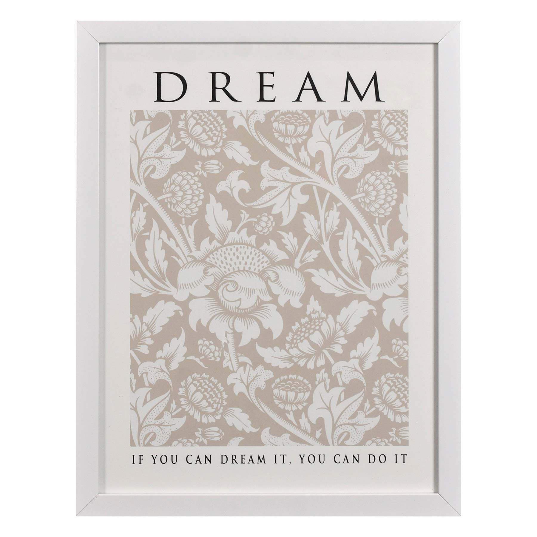 Glass Framed Dream Print Wall Art, 13x17