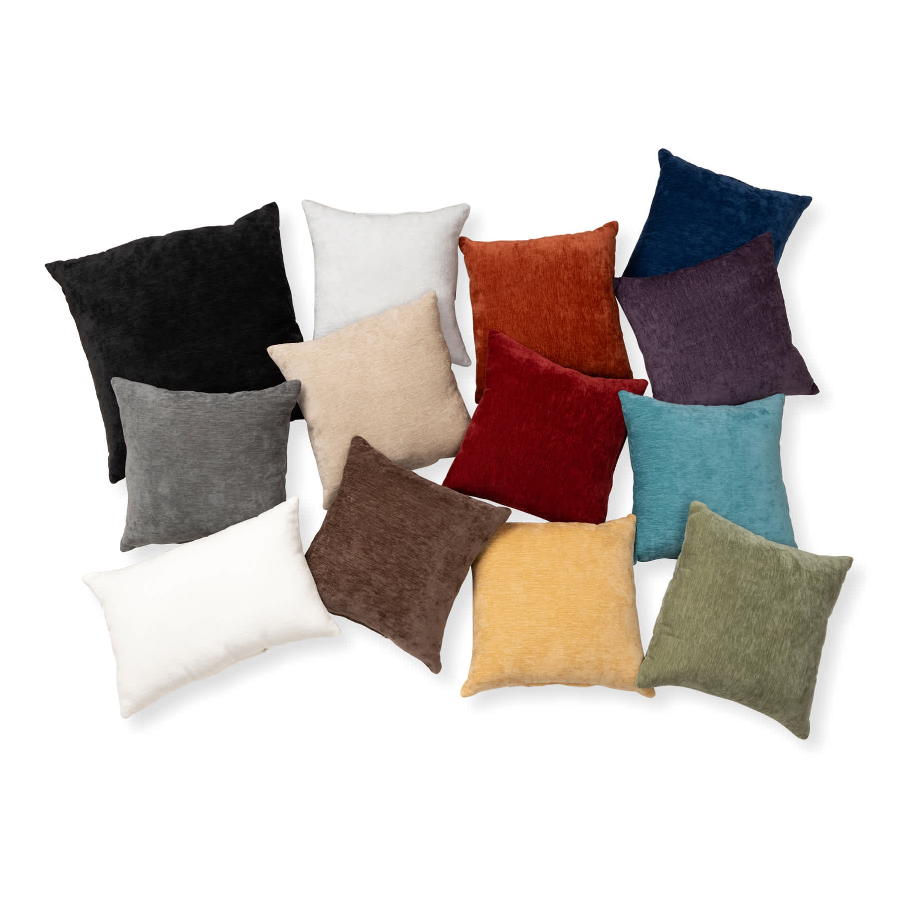 Reese Navy Chenille Throw Pillow, 18"